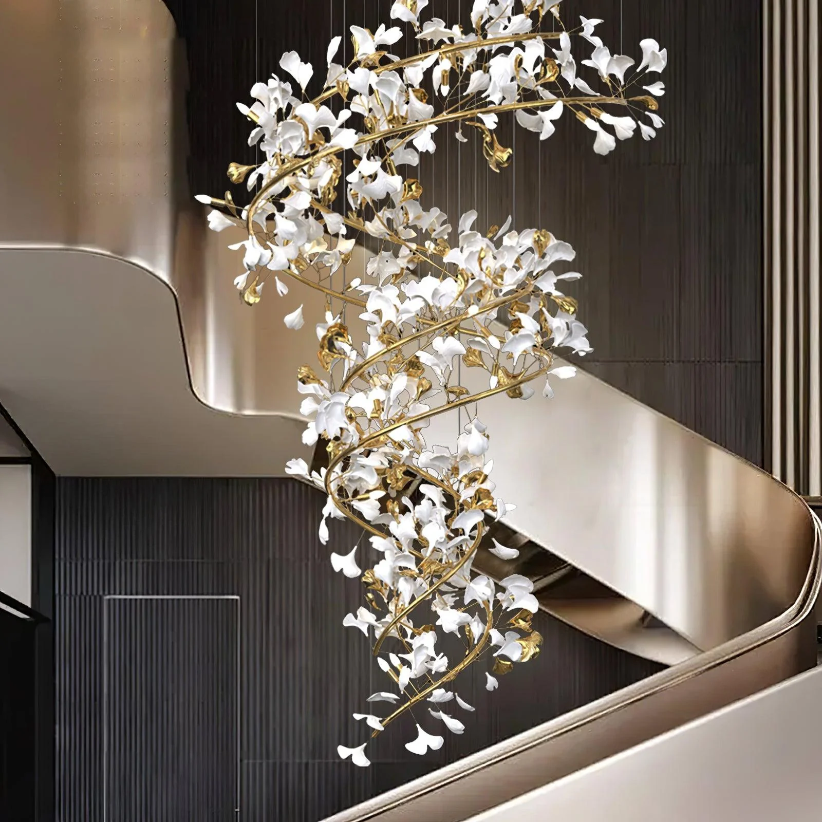 Gingko Ceramic Chandelier Q - Image 3