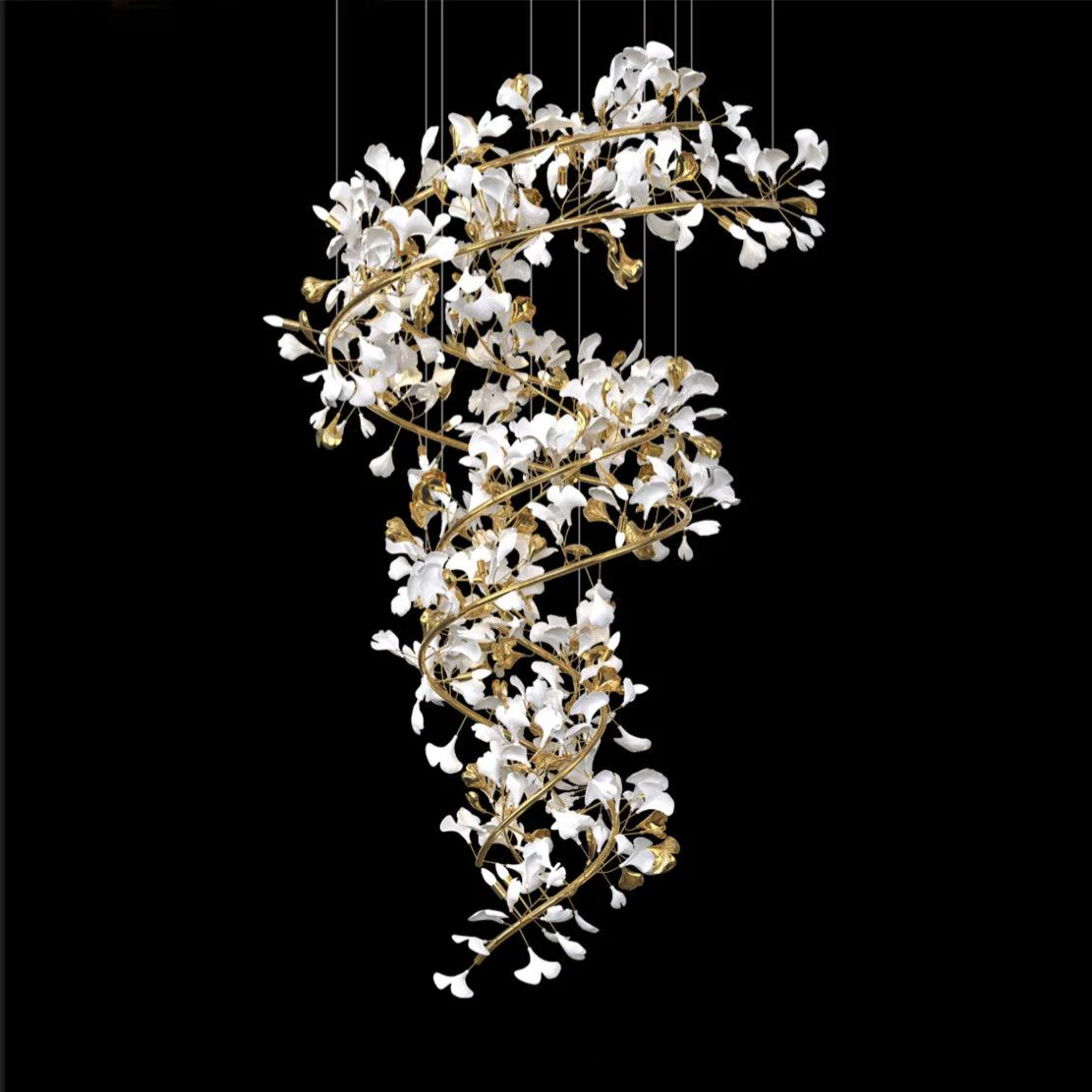 Gingko Ceramic Chandelier Q - Image 4