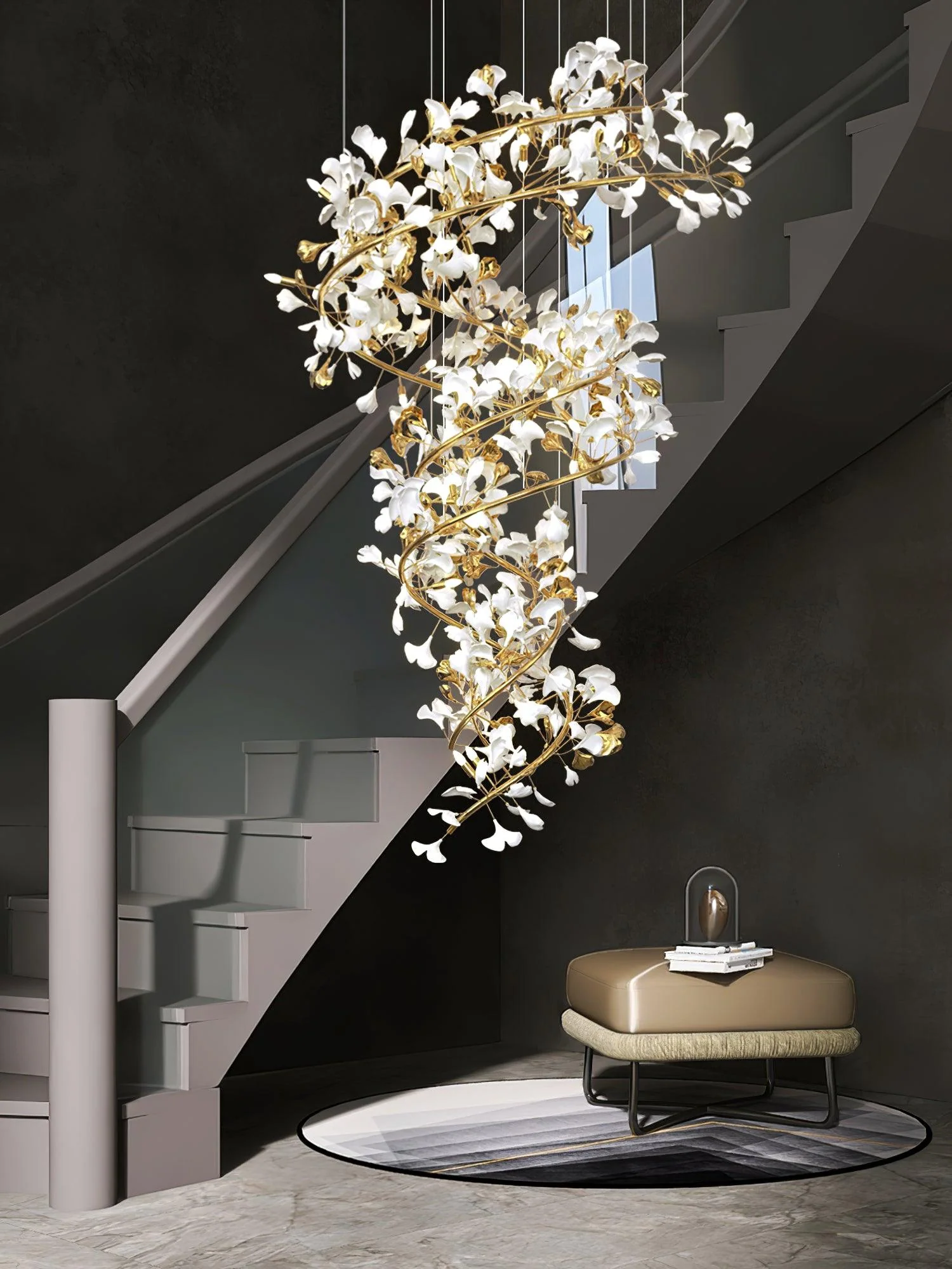 Gingko Ceramic Chandelier Q - Image 7