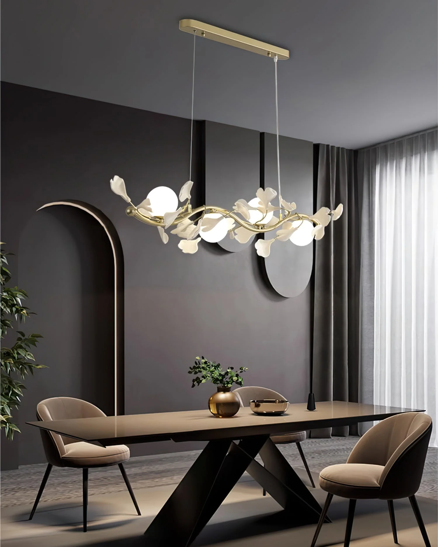 Gingko Glass Chandelier - Image 8