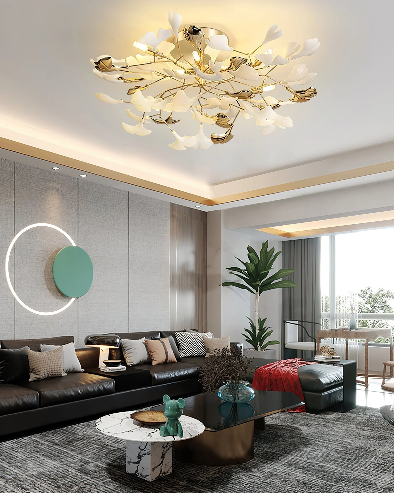 Gingko Rotating Ceiling Lamp - Image 9