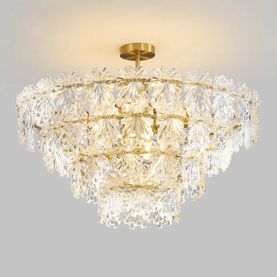 Gold Marilyn Elegant Glass Chandelier - Image 21