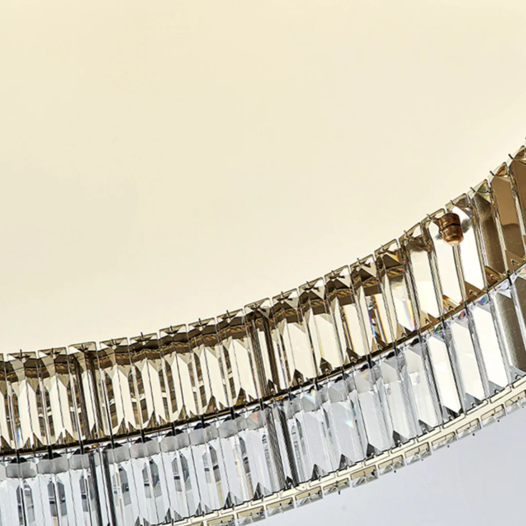 Gold Round Crystal Ceiling Light - Image 16