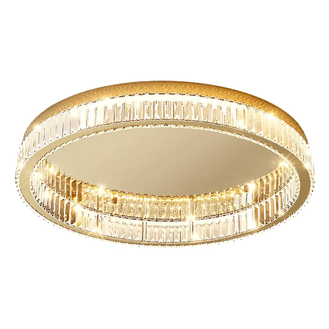 Gold Round Crystal Ceiling Light - Image 23