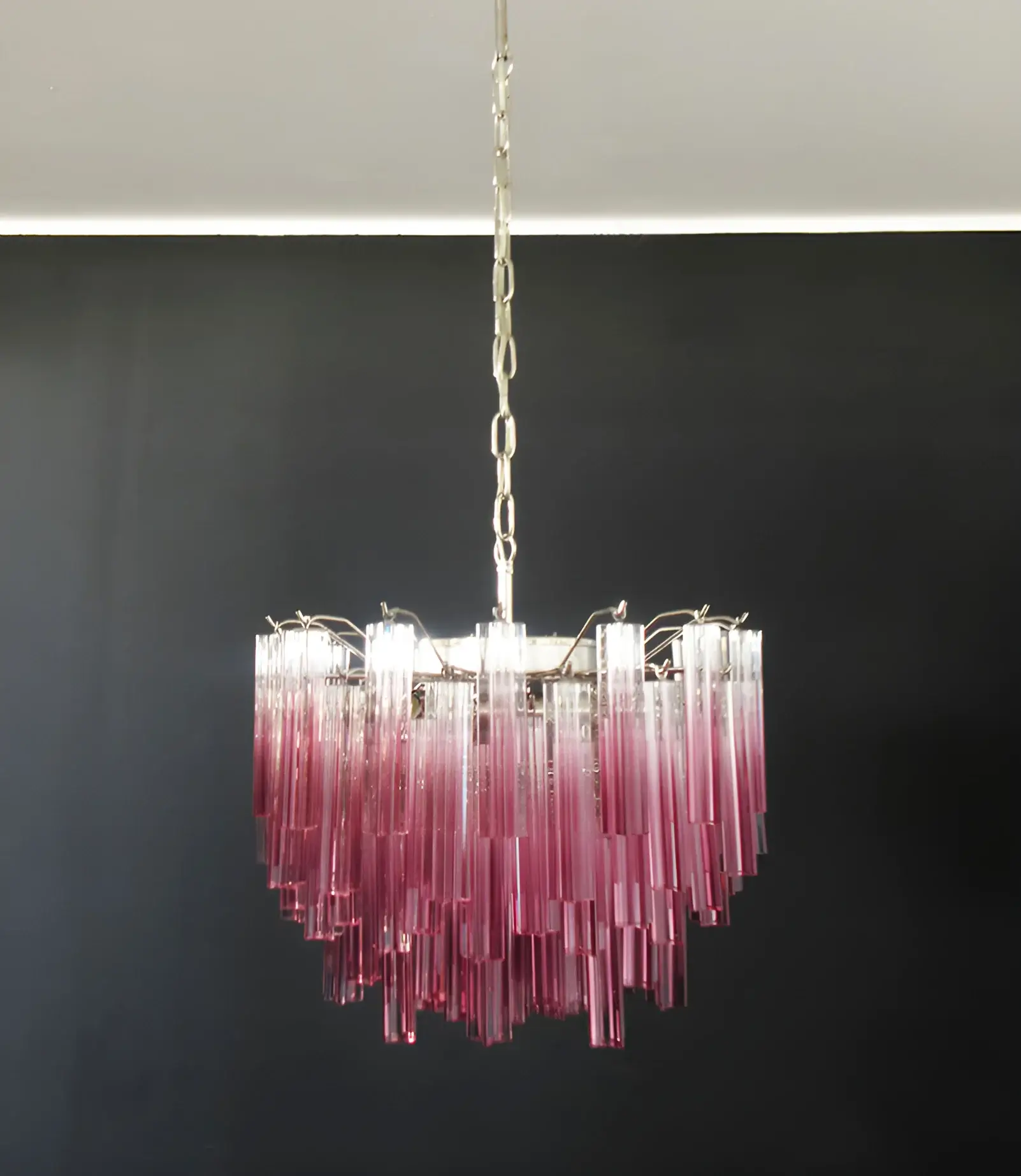 Gorgeous Murano Quadriedri Prisms Chandelier - Image 7