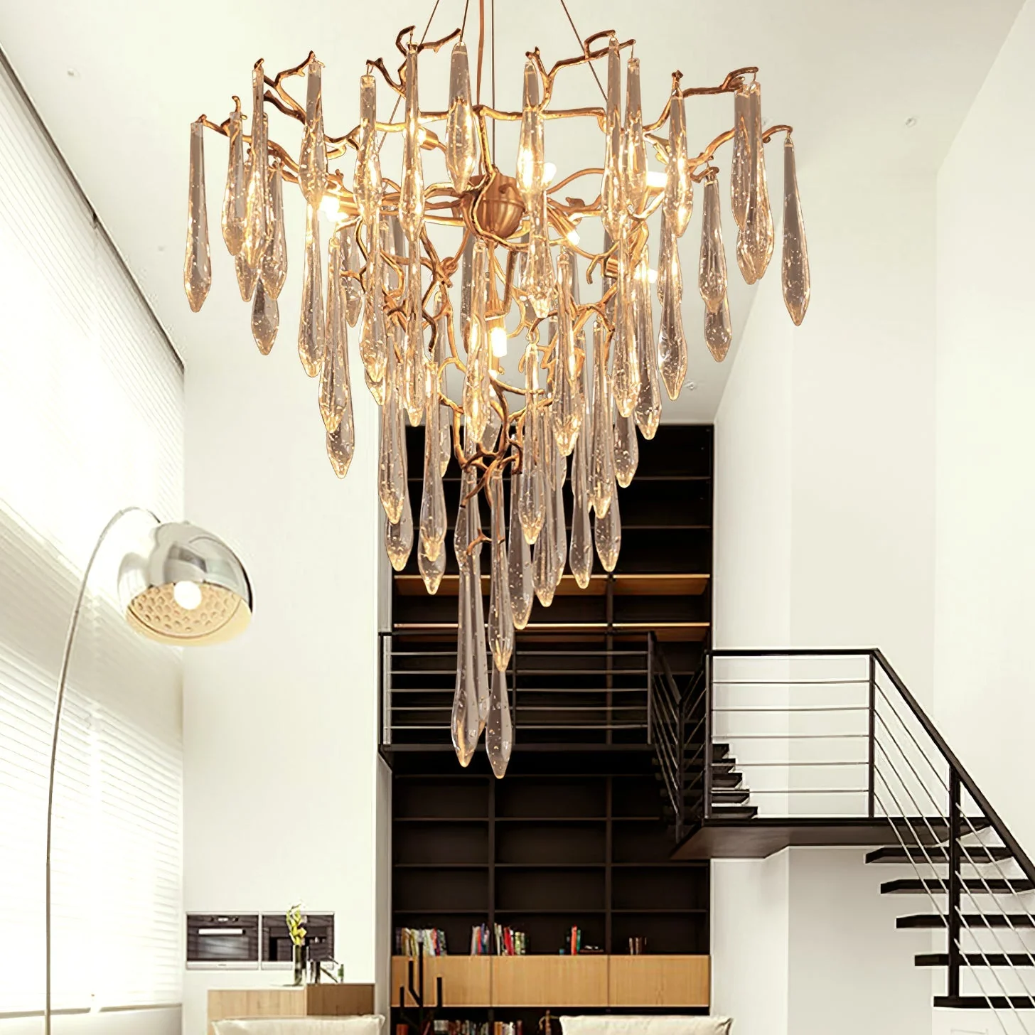 Icicle Crystal Chandelier - Image 15