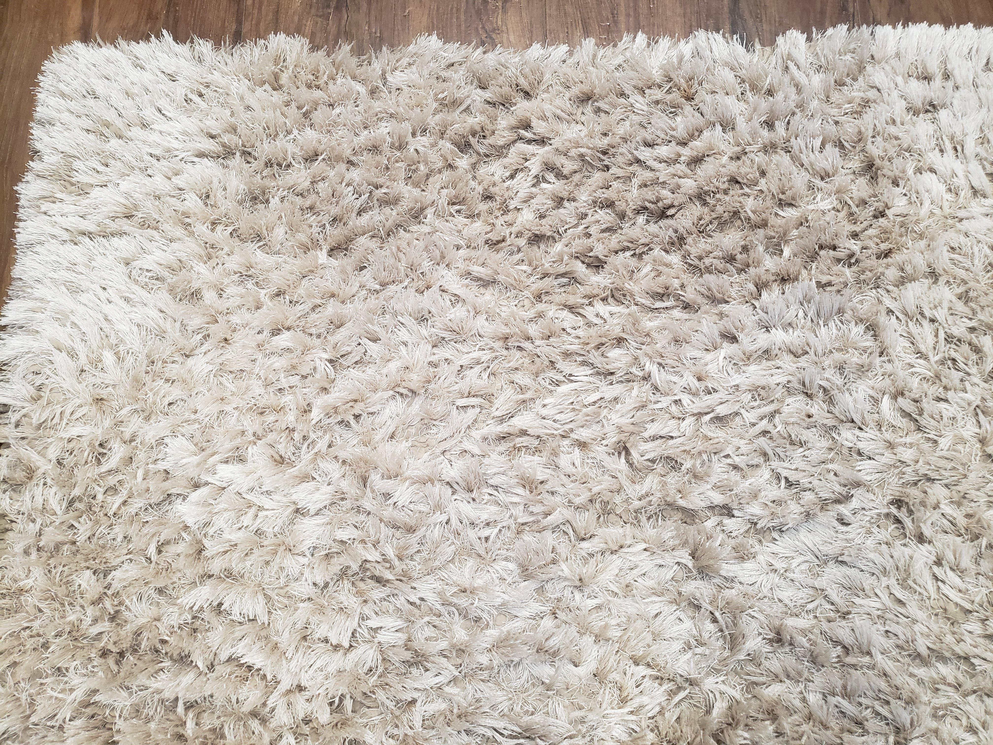 Ivory Shag Rug 6x7, Flokati Carpet, Shaggy Soft Plush Pile Area Rug, Modern Contemporary - Image 6