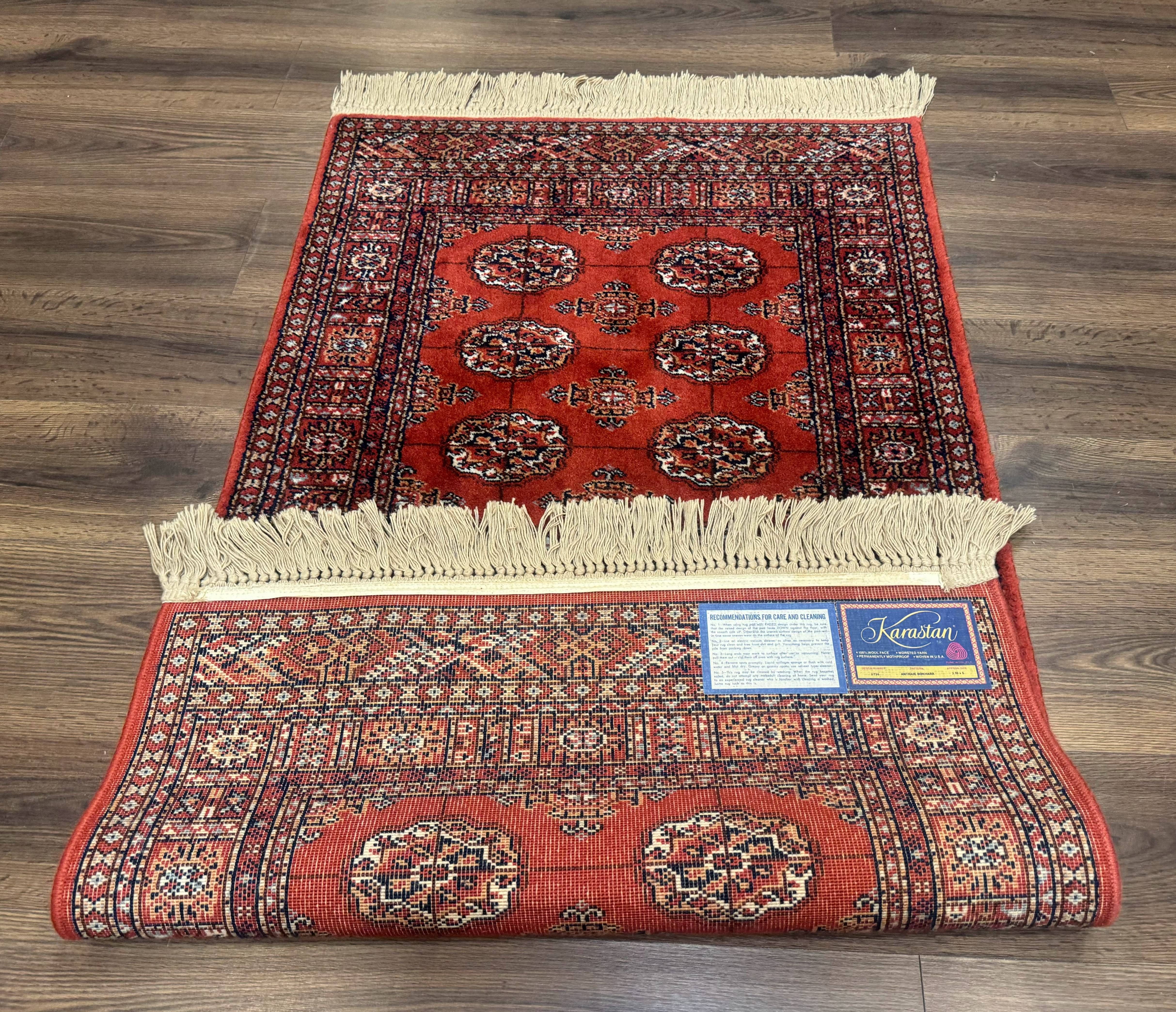 Karastan Rug 3x5, Antique Bokhara #734, Rare, Wool Pile Discontinued Karastan, Original 700 Series - Image 12