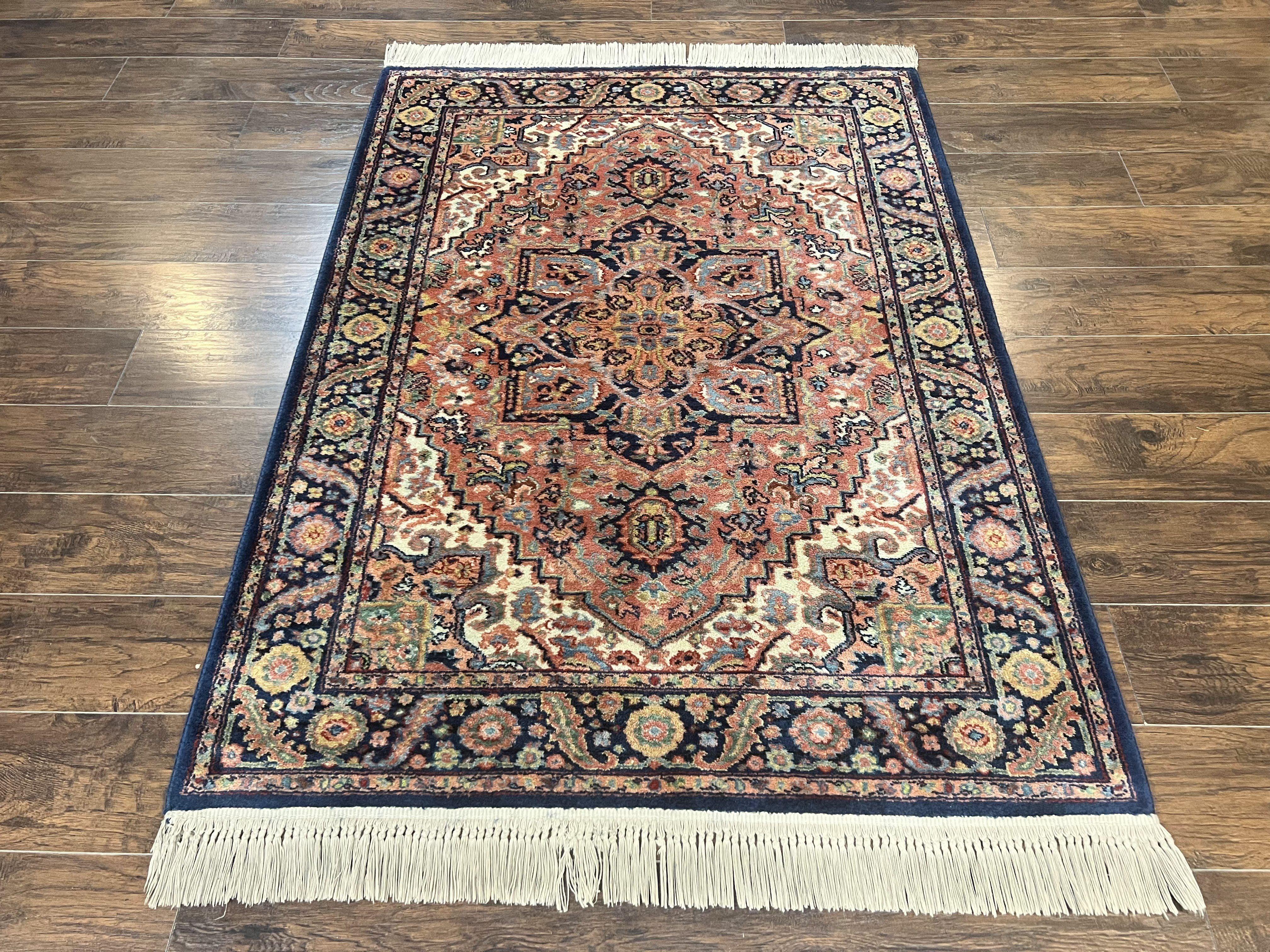 Karastan Rug 4x6, Karastan Heriz #726, Wool Pile Karastan Area Rug, Rare Hard to Find, Original 700 Series Vintage Discontinued Rug