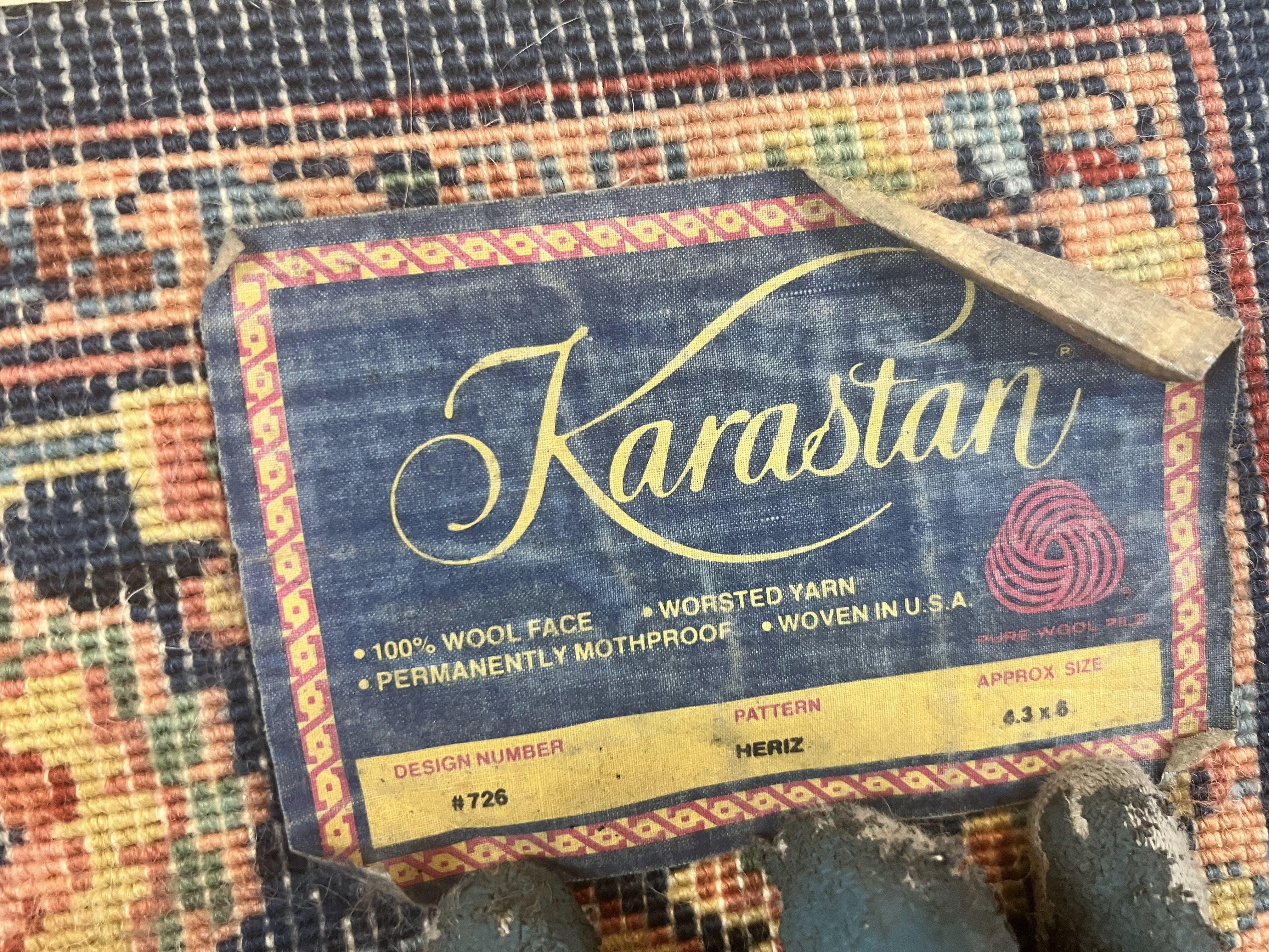 Karastan Rug 4x6, Karastan Heriz #726, Wool Pile Karastan Area Rug, Rare Hard to Find, Original 700 Series Vintage Discontinued Rug - Image 9