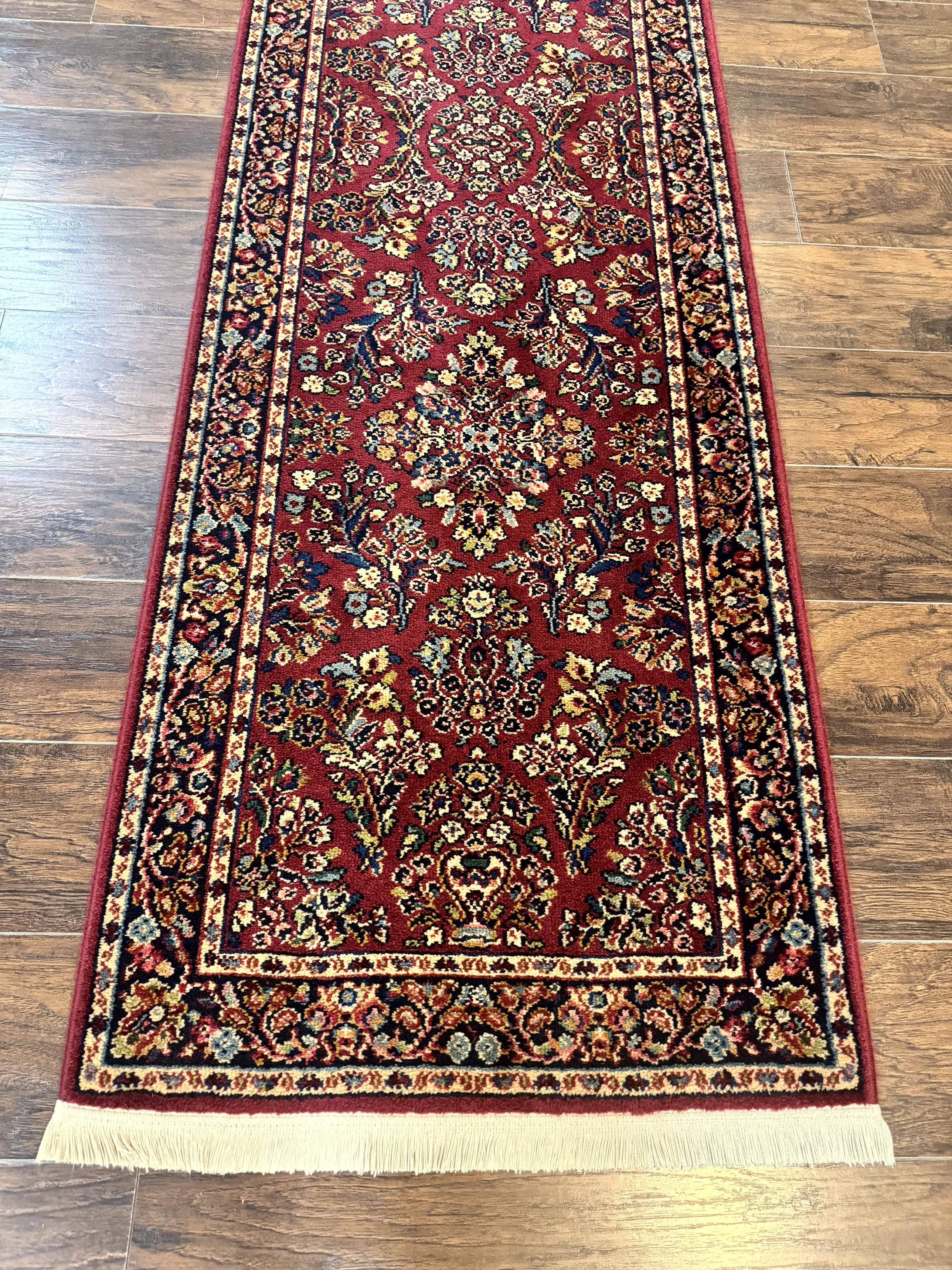 Karastan Runner Rug 2.6 x 8.6, Red Sarouk #785, Original 700 Series, Wool Karastan Runner Rug, Rare - Image 5