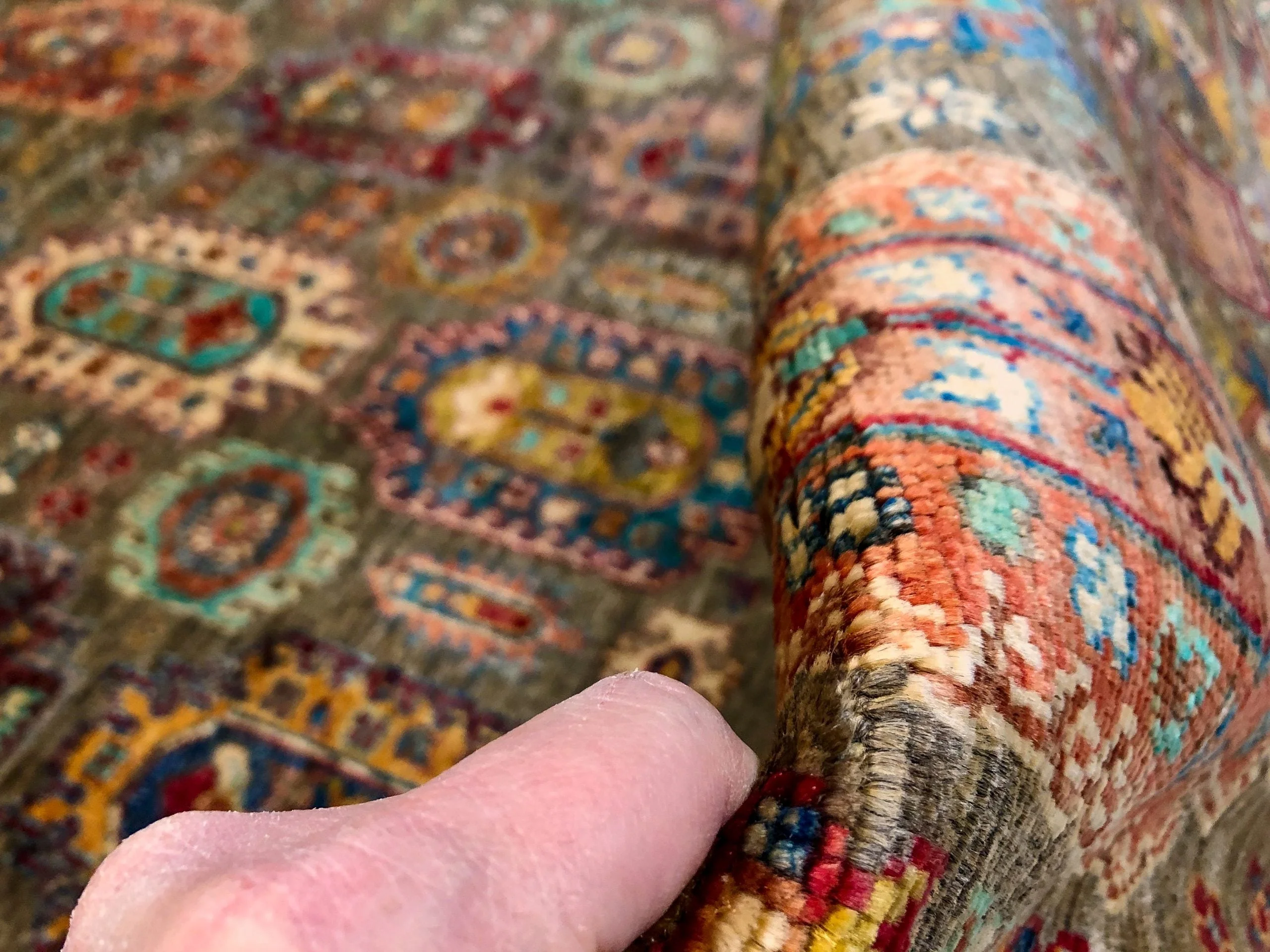 Khorjin (5'06"x7'08") camel/jewel tones - Image 10