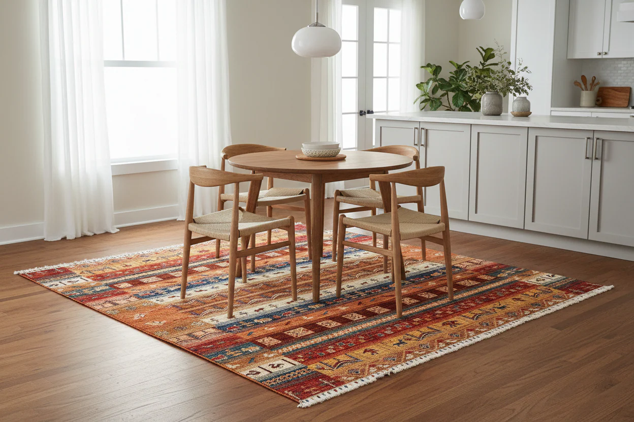 Khurjeen/Gabbeh (6'06"x6'10") rust/multicolor - Image 11