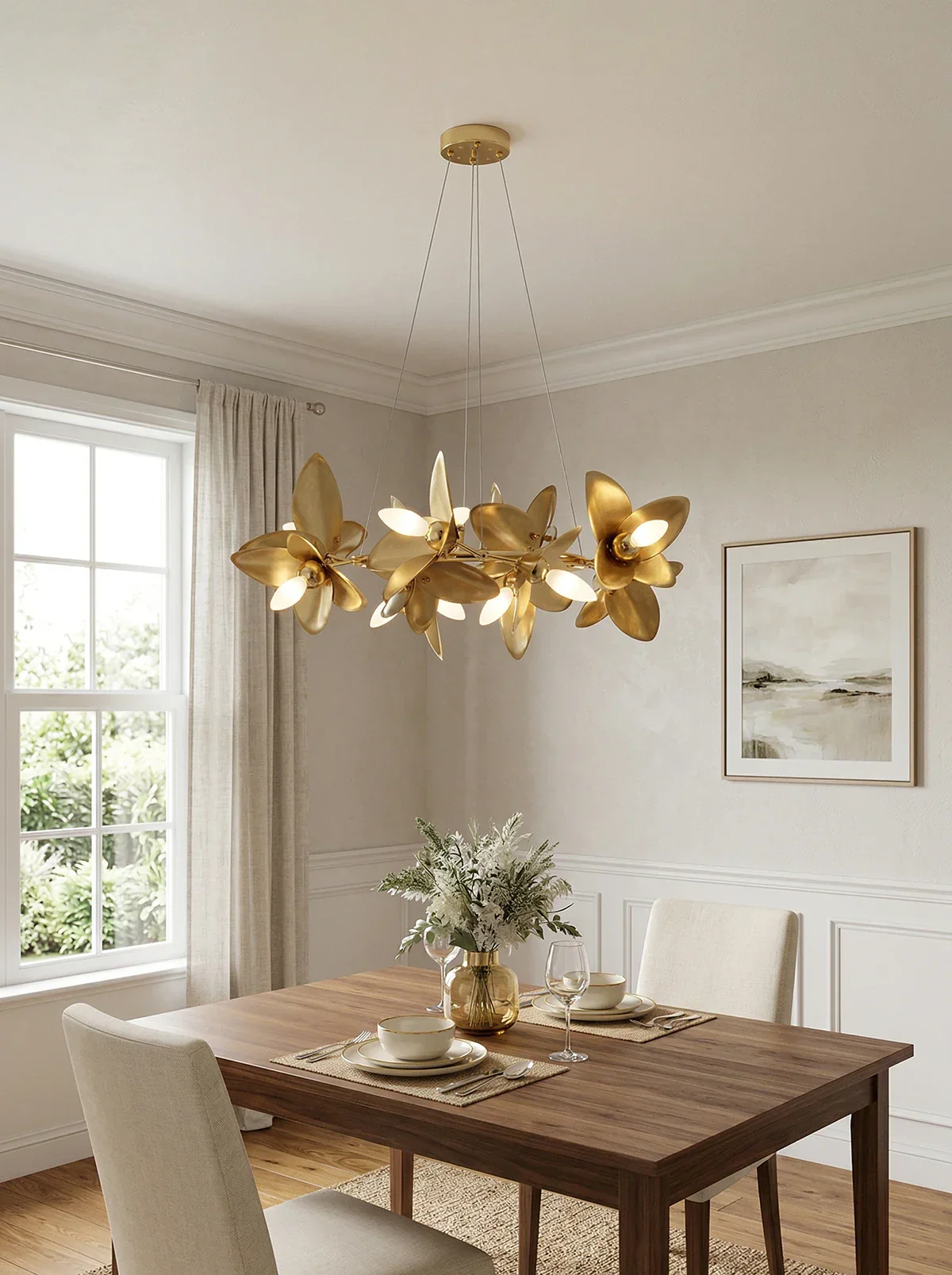 Leaf Petal Design Chandelier - Image 2