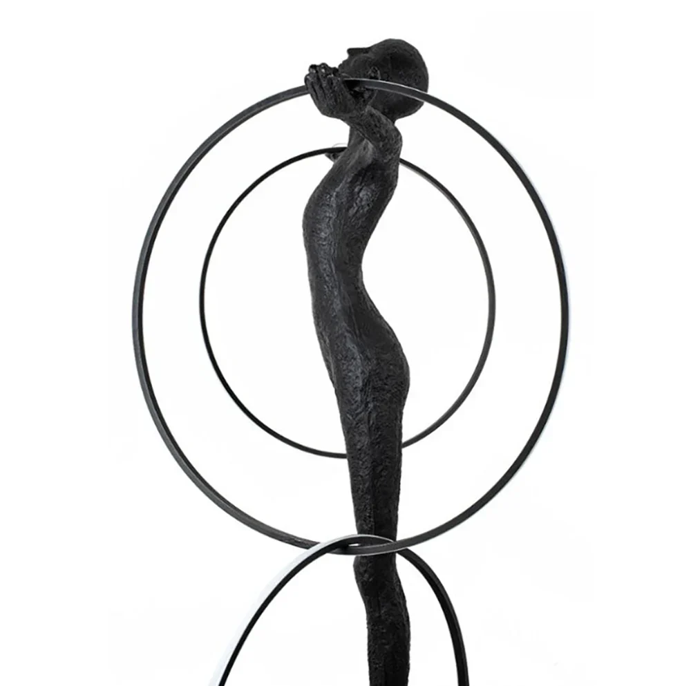 Liva Sculpture Ring Figure Floor Lamp - Image 13
