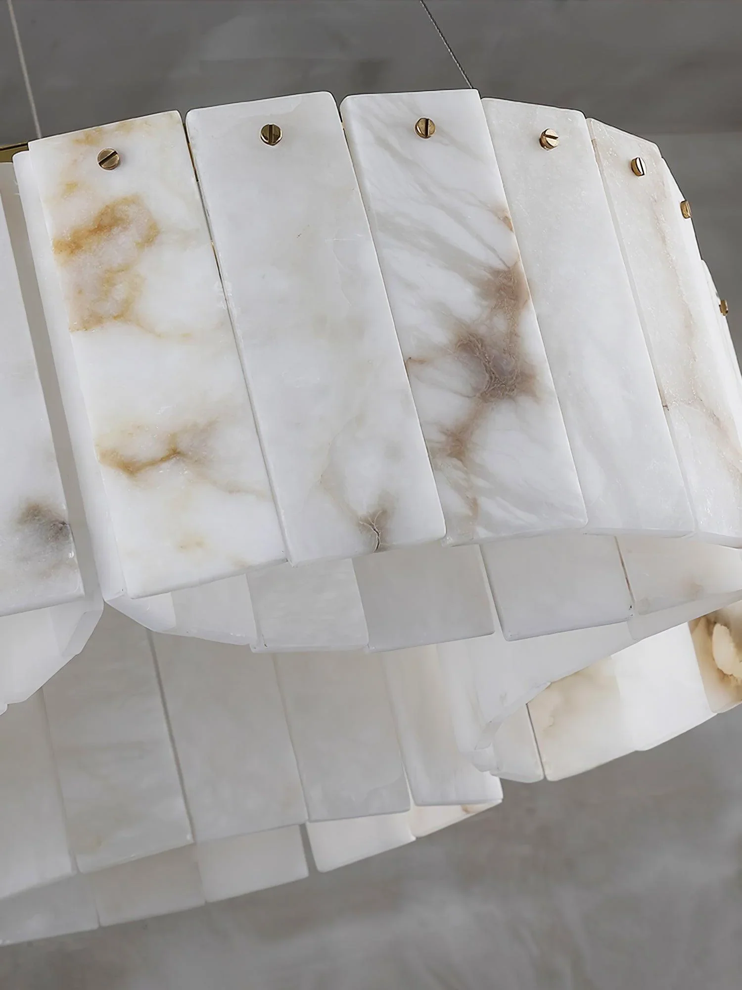 Luxe White Alabaster Ceiling Lamp - Image 21