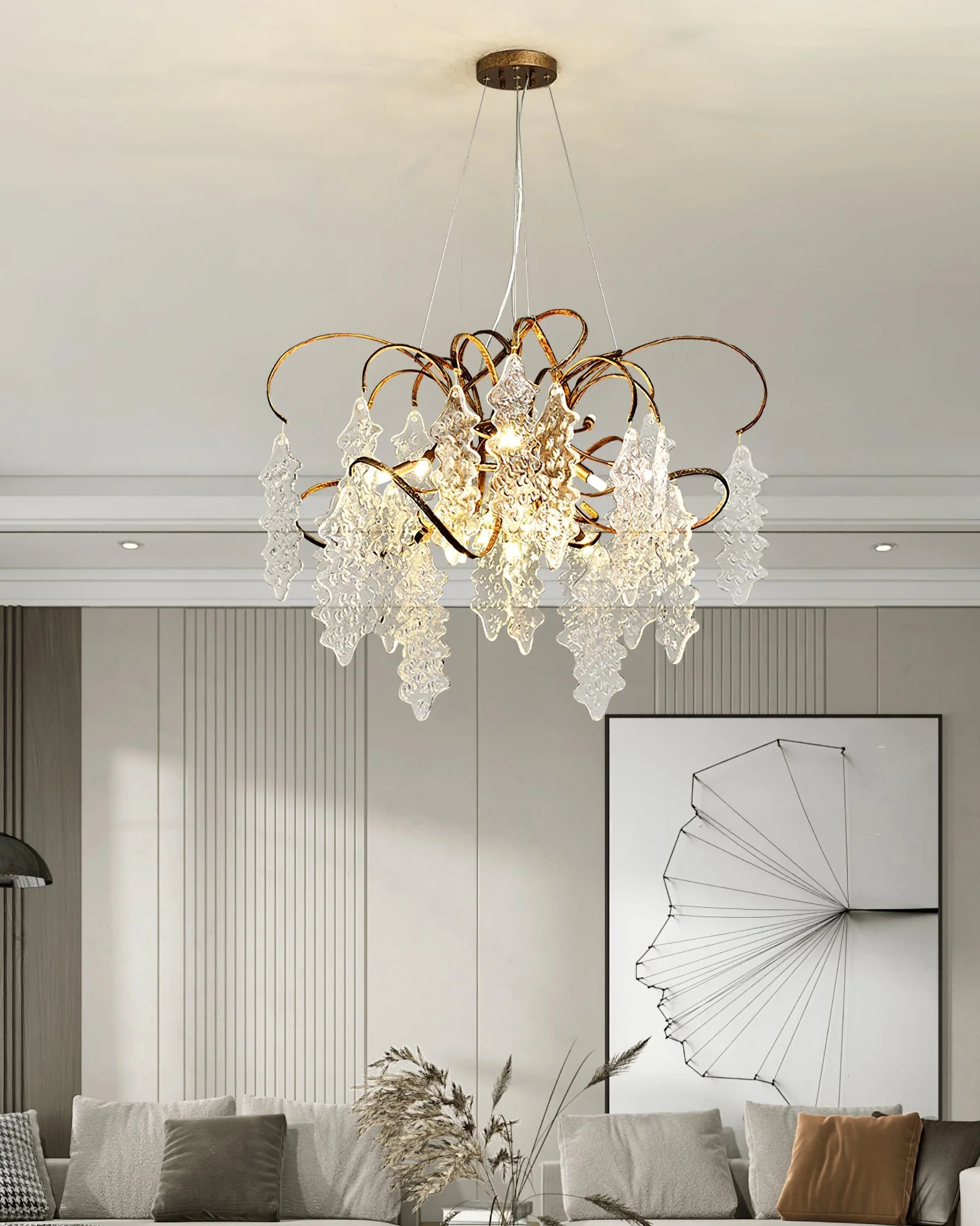 Luxury Niagara Round Glass Chandelier - Image 5