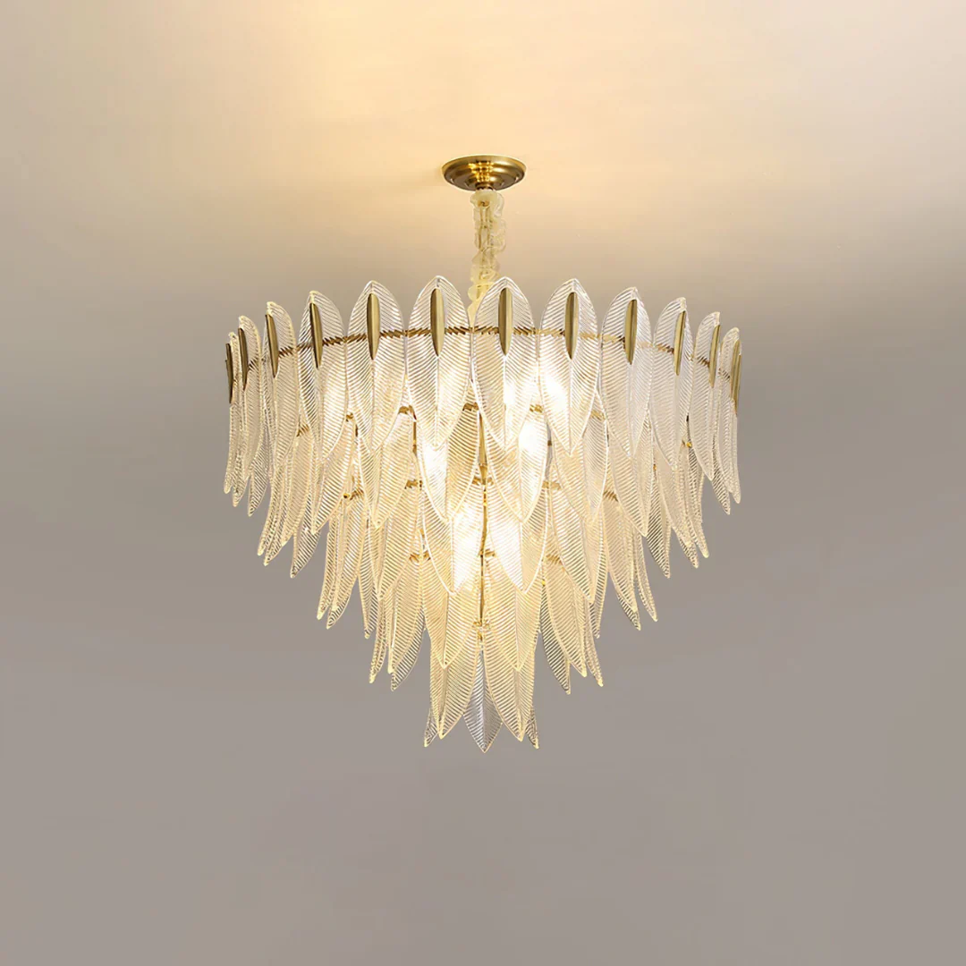Marilyn Glass Feathers Chandelier - Image 14