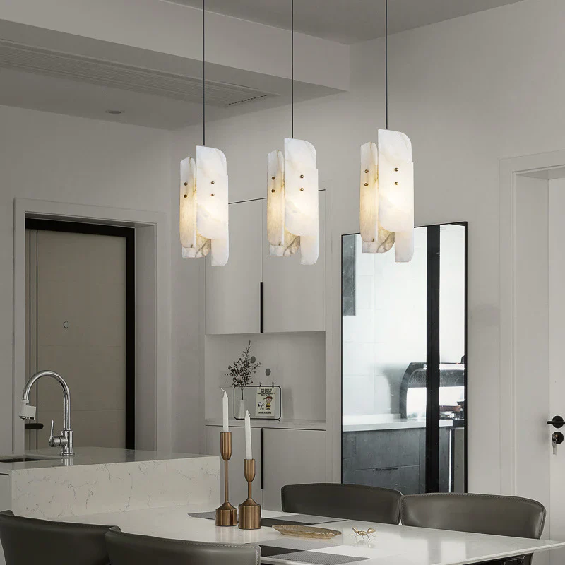 Megalith Mini Alabaster Pendant Light - Image 7