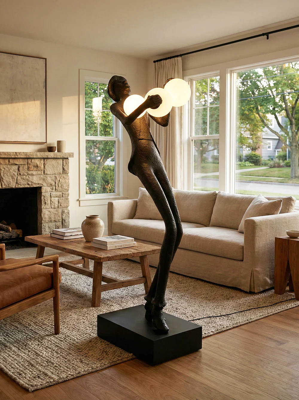 Michael Character Sculpture Floor Lamp - Image 2