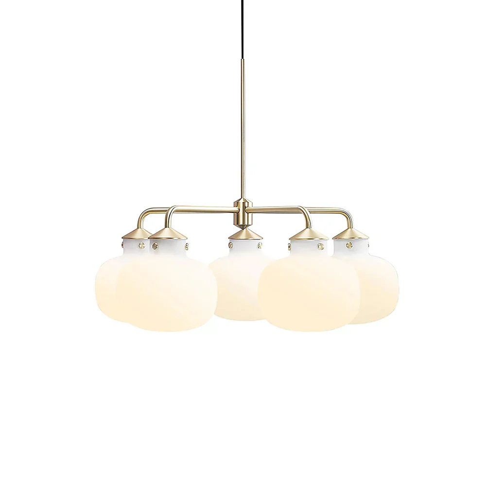 Modern Raito Opal Glass Chandelier - Image 30