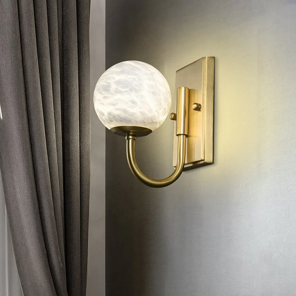 Modern Simple Alabaster Wall Lamp - Image 2