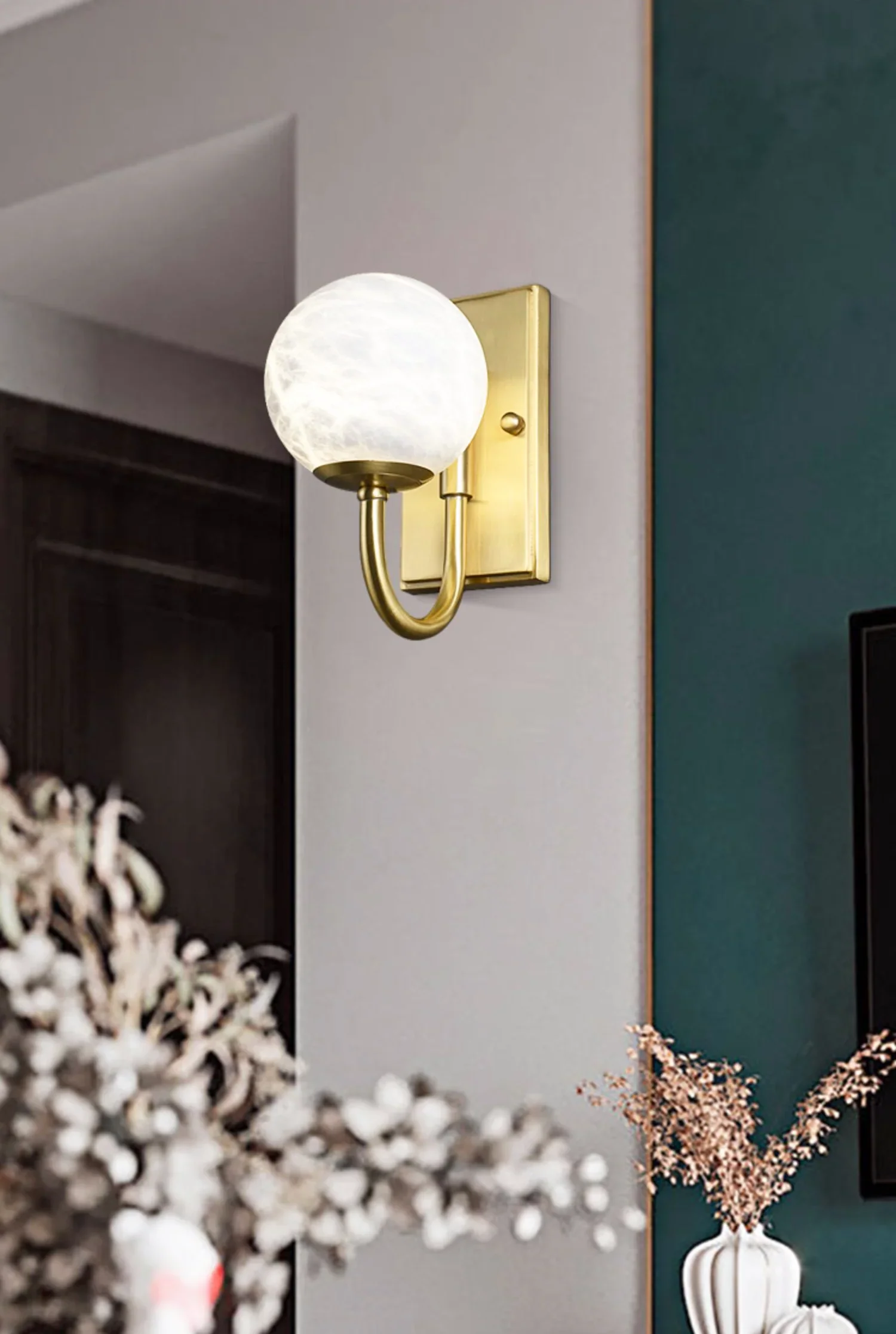 Modern Simple Alabaster Wall Lamp - Image 4