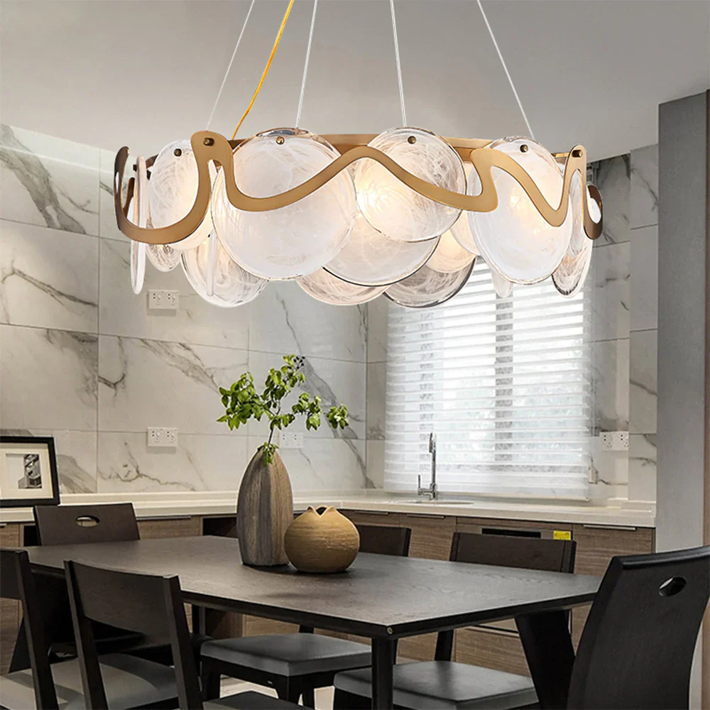 Modern Simple Glass Chandelier - Image 3