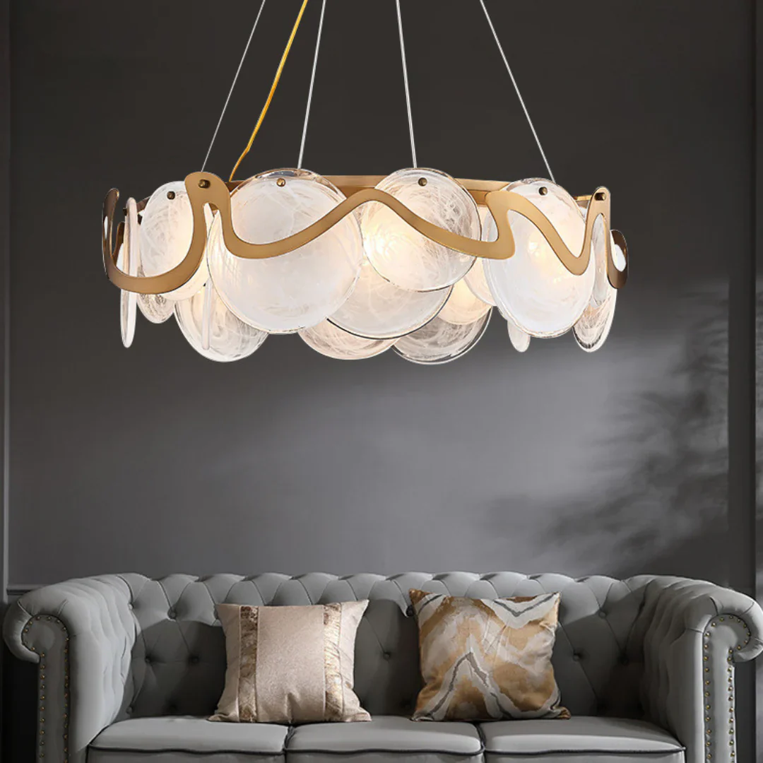 Modern Simple Glass Chandelier - Image 4