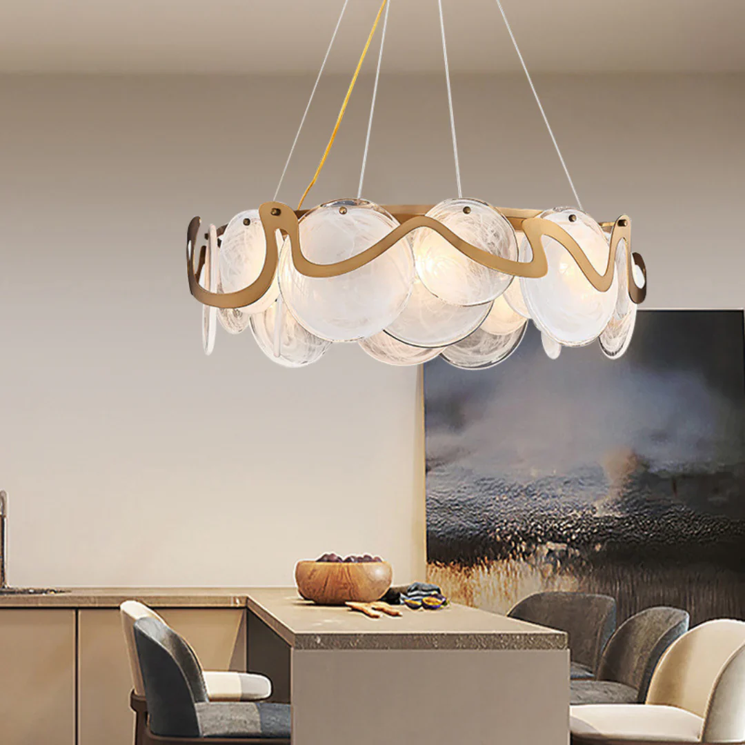 Modern Simple Glass Chandelier - Image 7