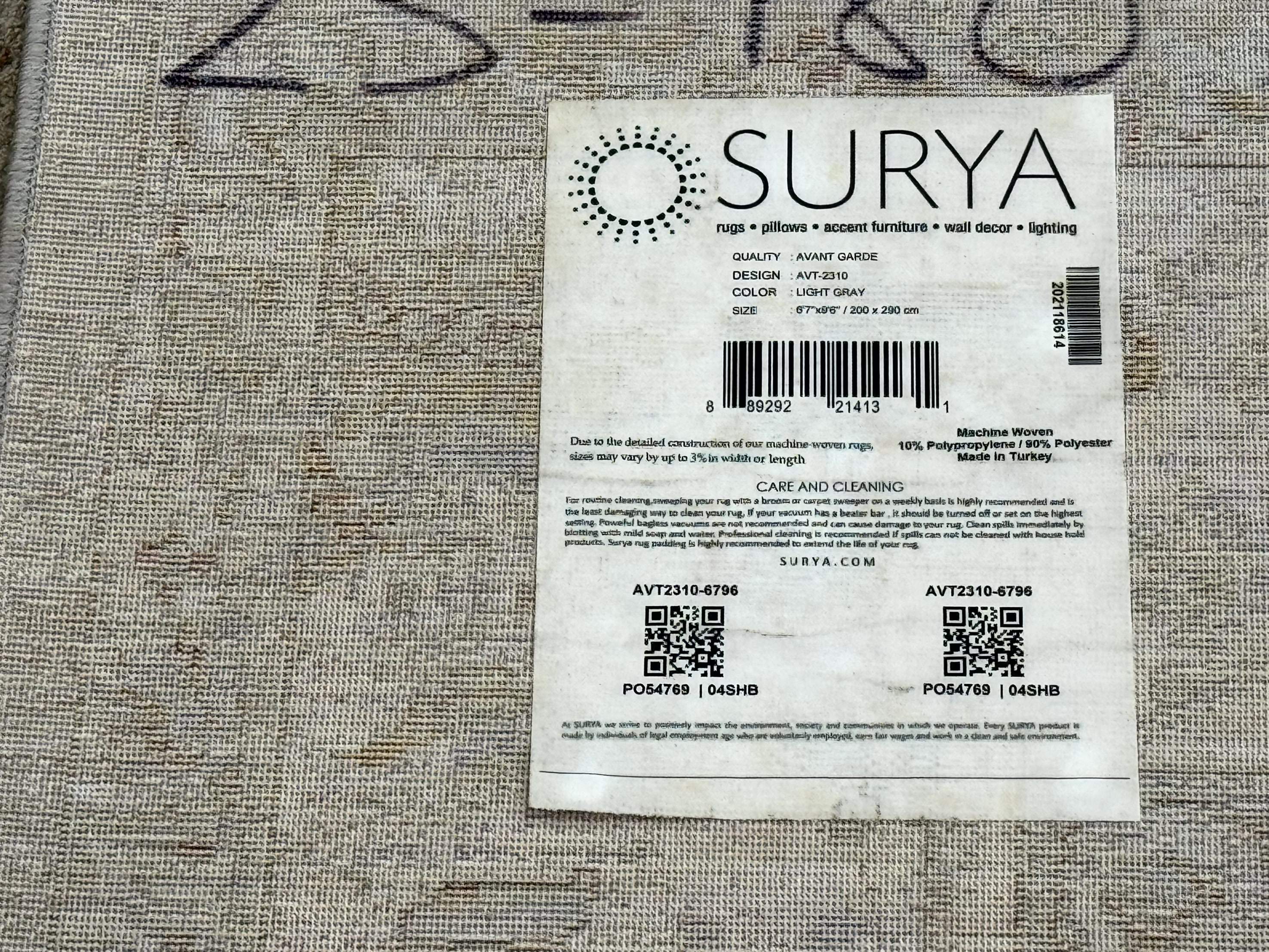 Modern Turkish Oushak Rug 7x9, Netural Colors - Image 10