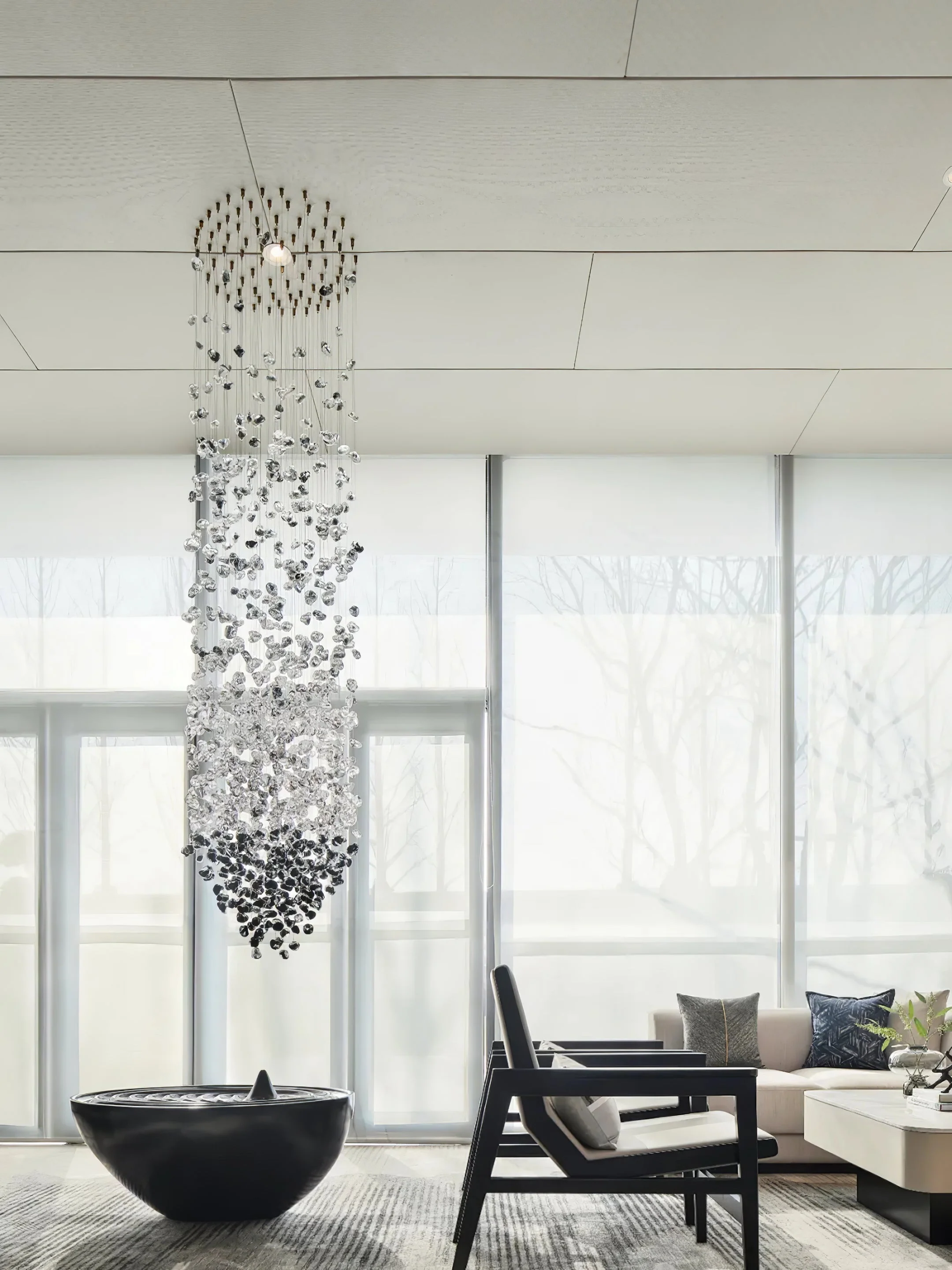 Multicolor Crystal Stone Chandelier - Image 29