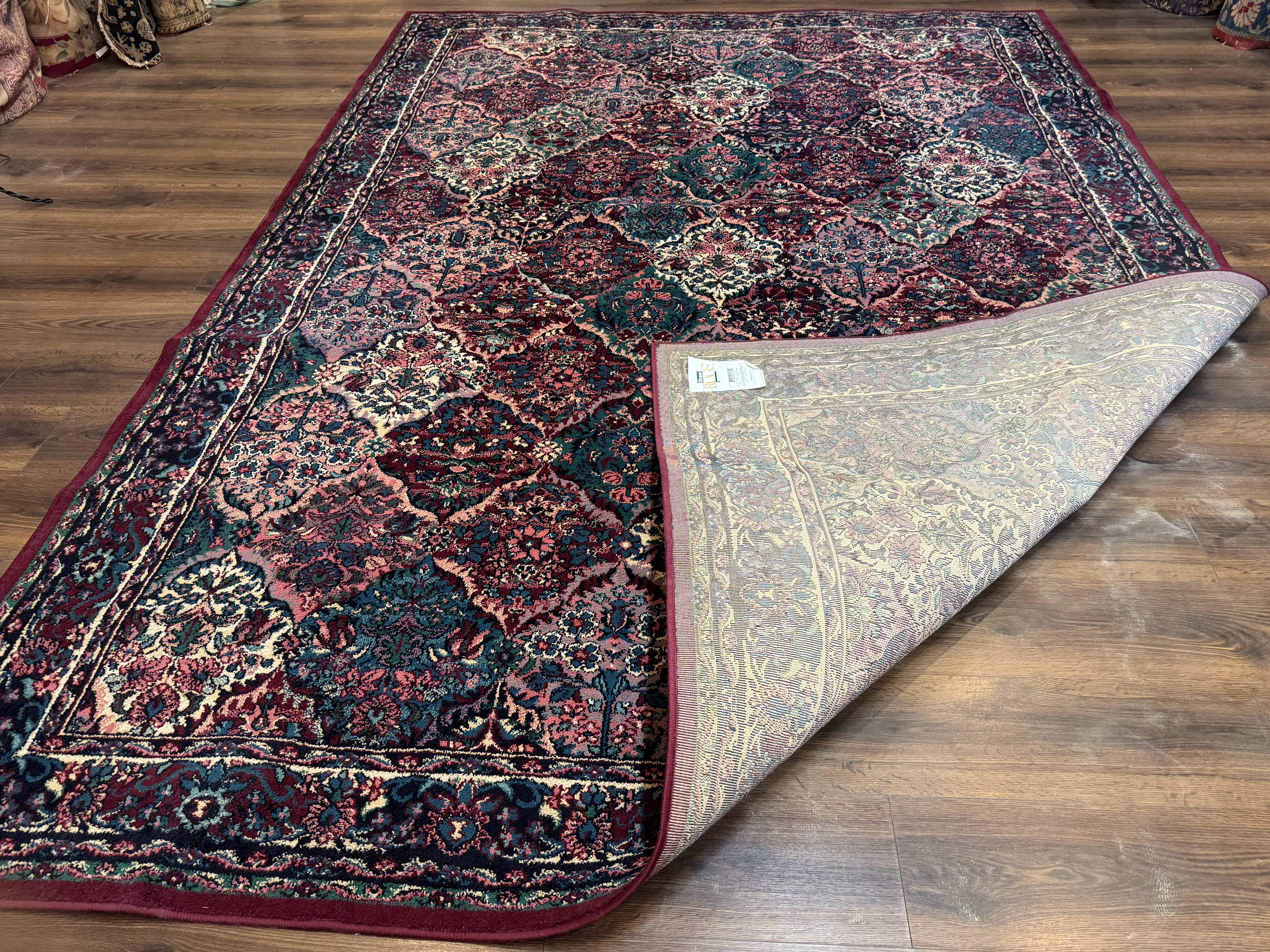 Multicolor Panel Kirman Rug 8x11 - Image 11