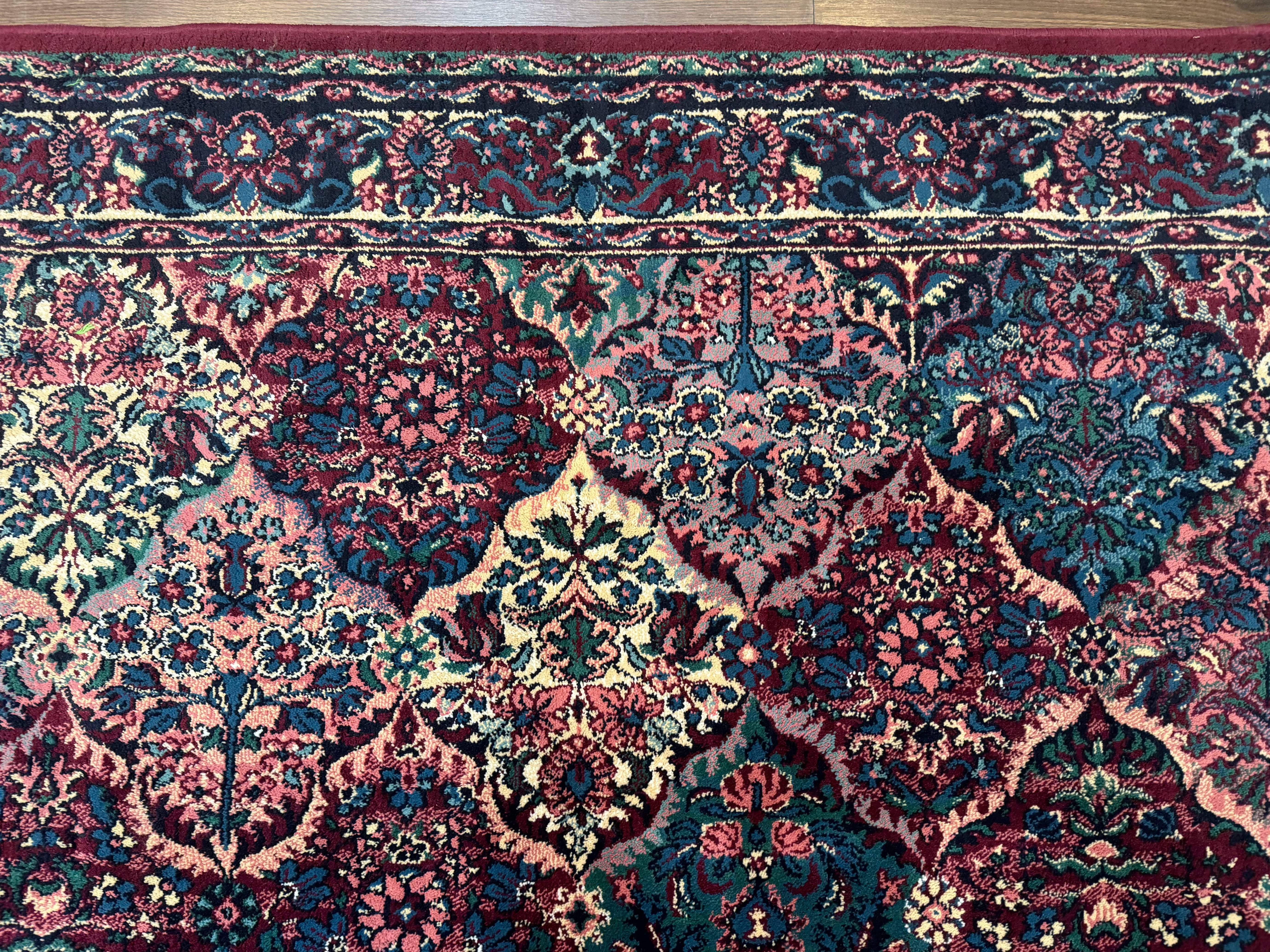 Multicolor Panel Kirman Rug 8x11 - Image 3