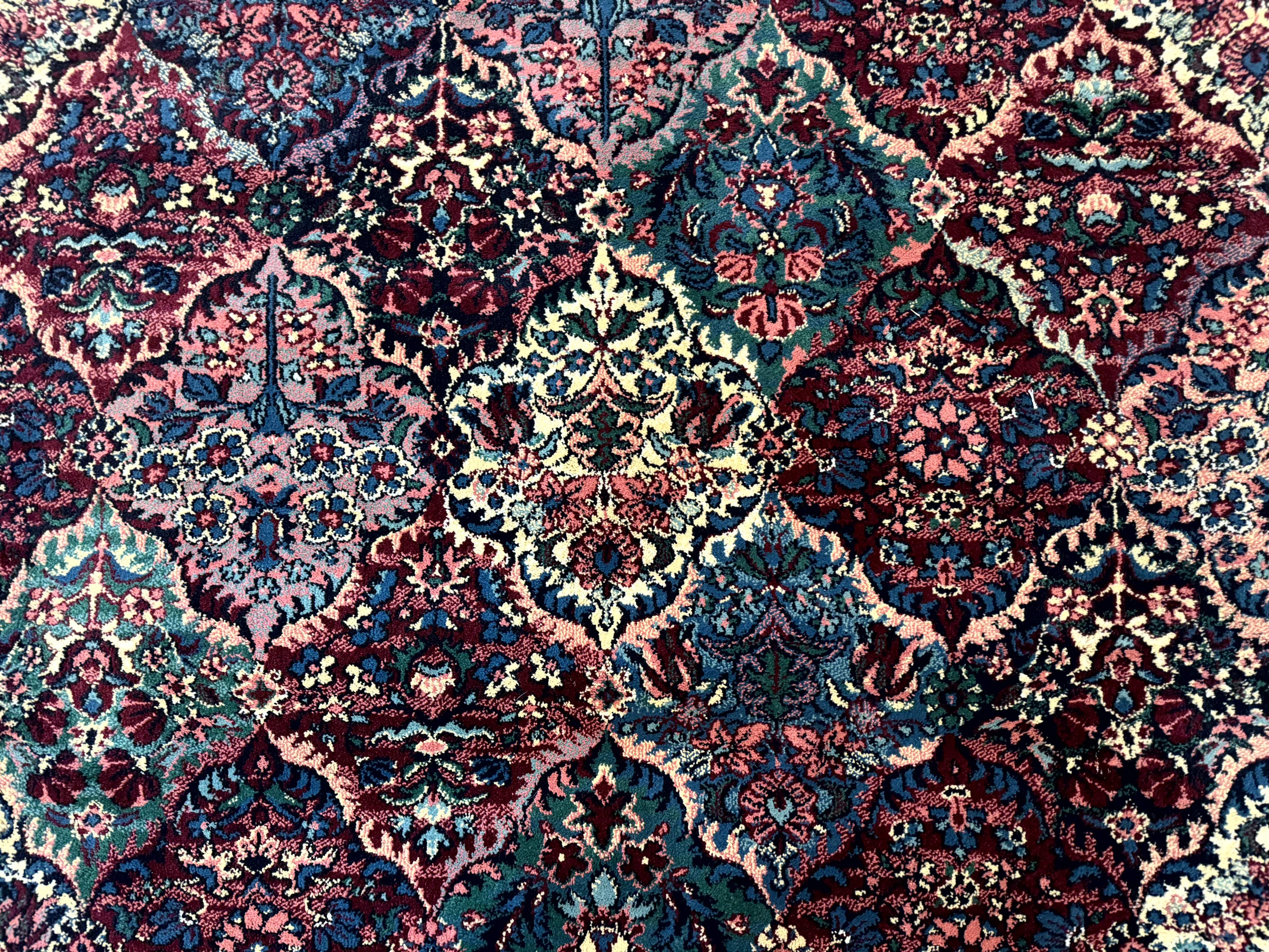 Multicolor Panel Kirman Rug 8x11 - Image 4