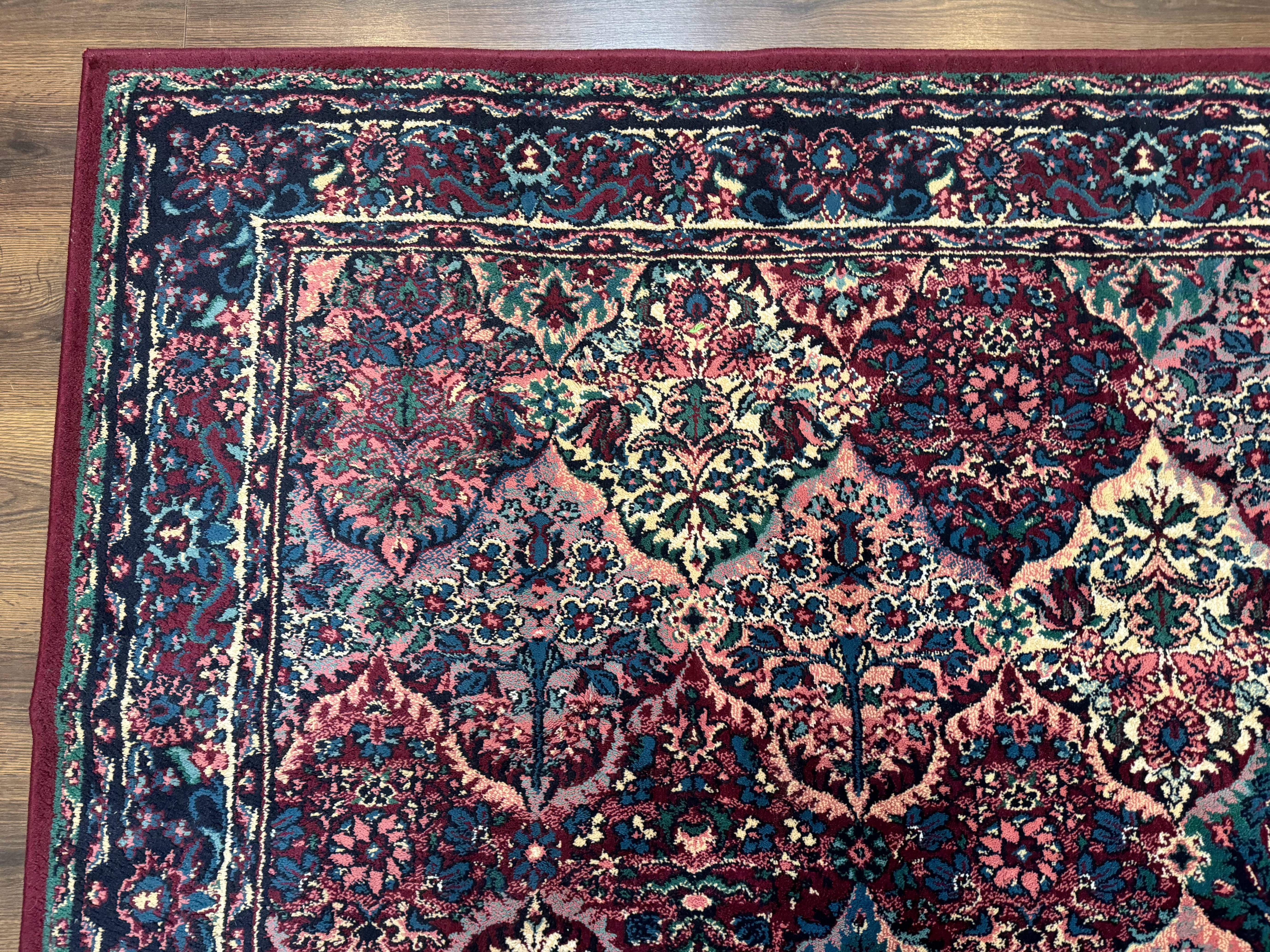Multicolor Panel Kirman Rug 8x11 - Image 6
