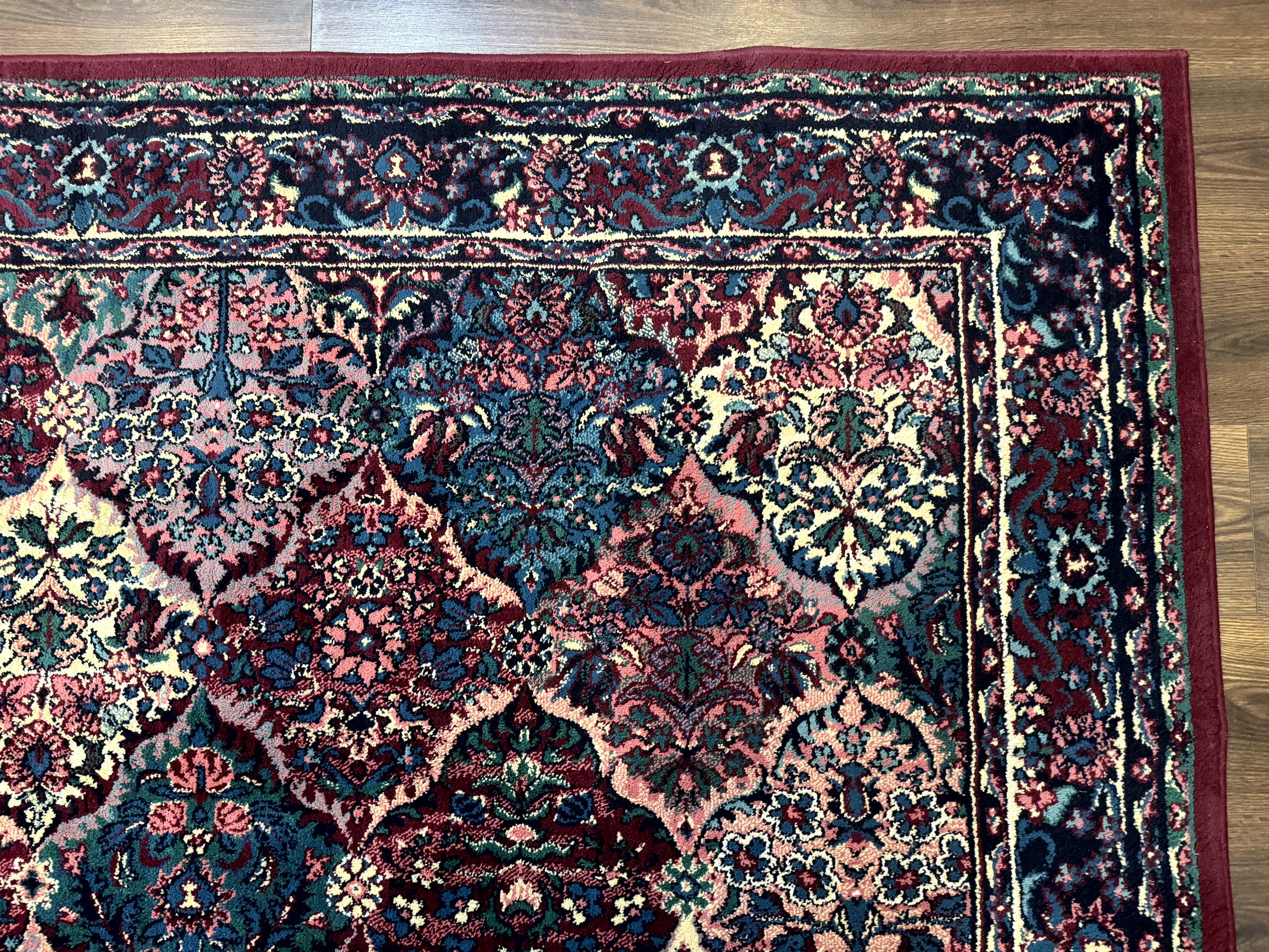 Multicolor Panel Kirman Rug 8x11 - Image 7