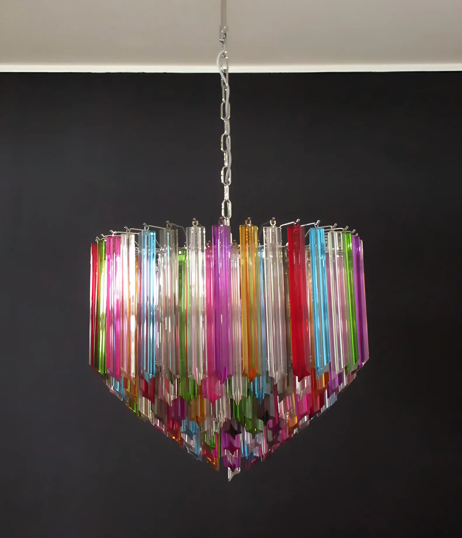 Murano Prisms Multicolored Chandelier - Image 10