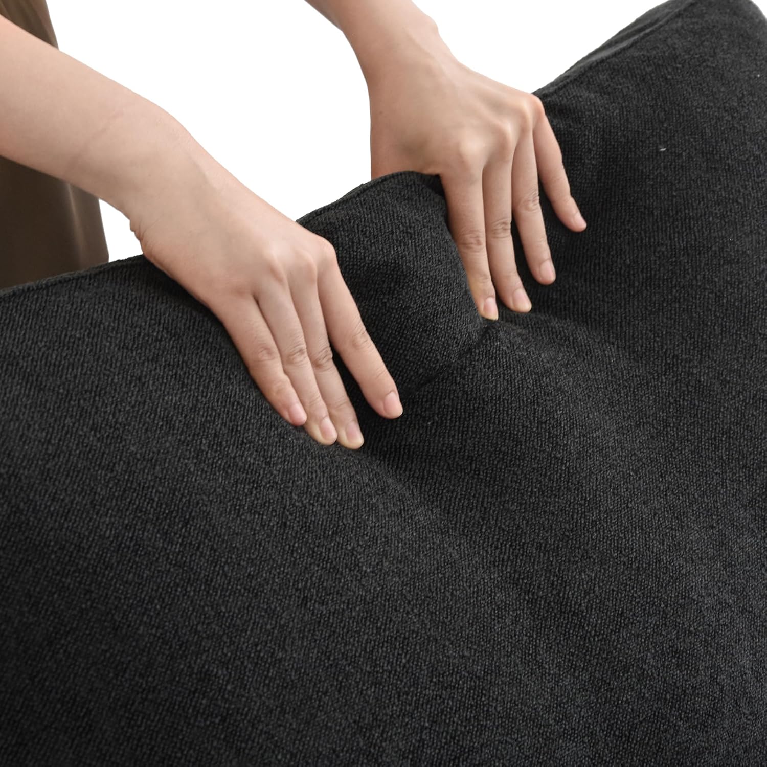 Nuvé® Solace Modular Bouclé Cloud Sofa - Obsidian Black - 2-Seater Sofa - Image 7