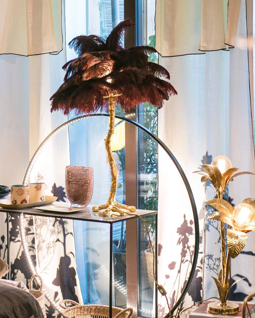 Ostrich Feather Table Lamp - Image 37