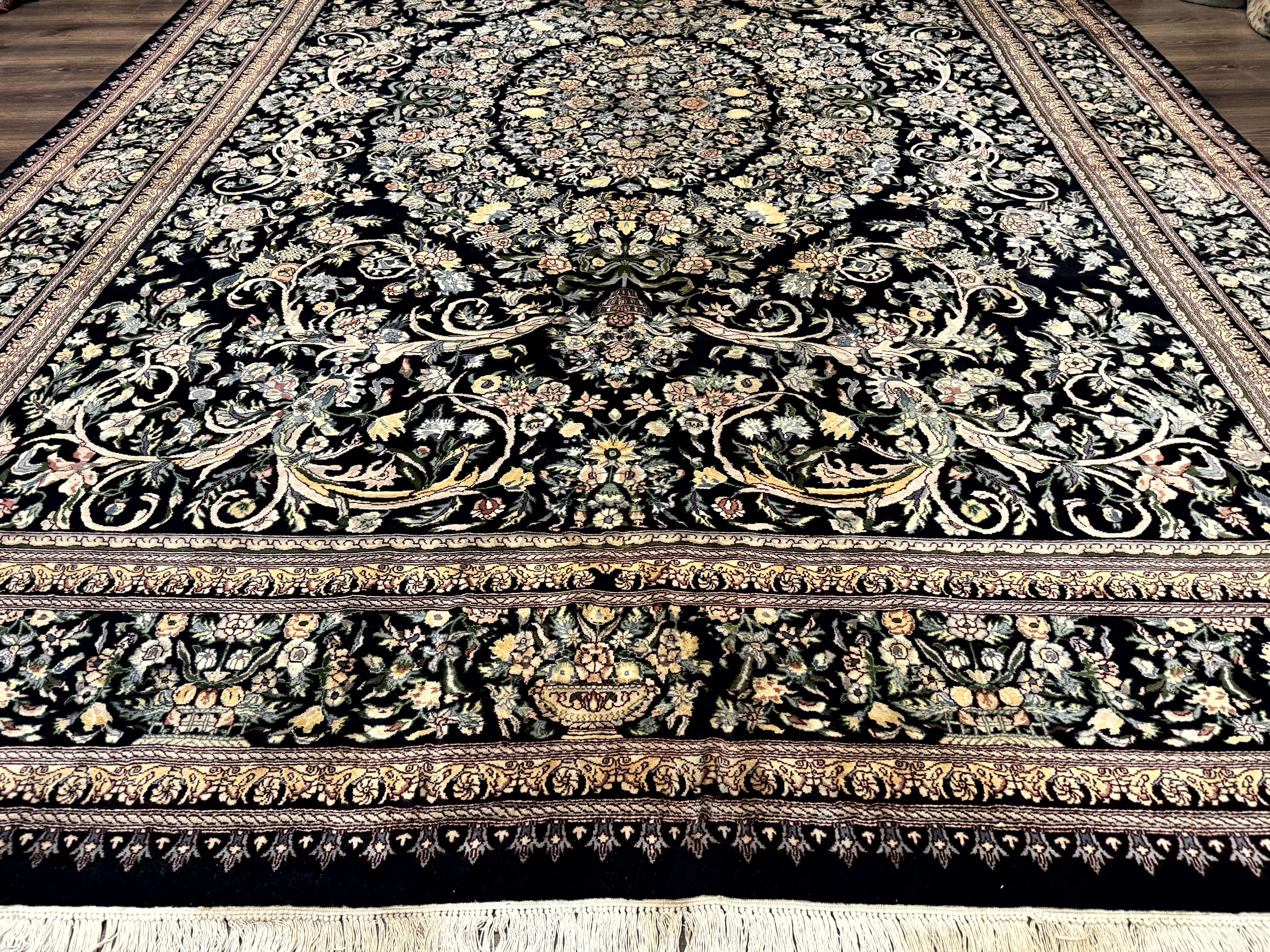 Pak Persian Rug 10x14, Elegant Floral Carpet, Fine 225 KPSI - Image 5