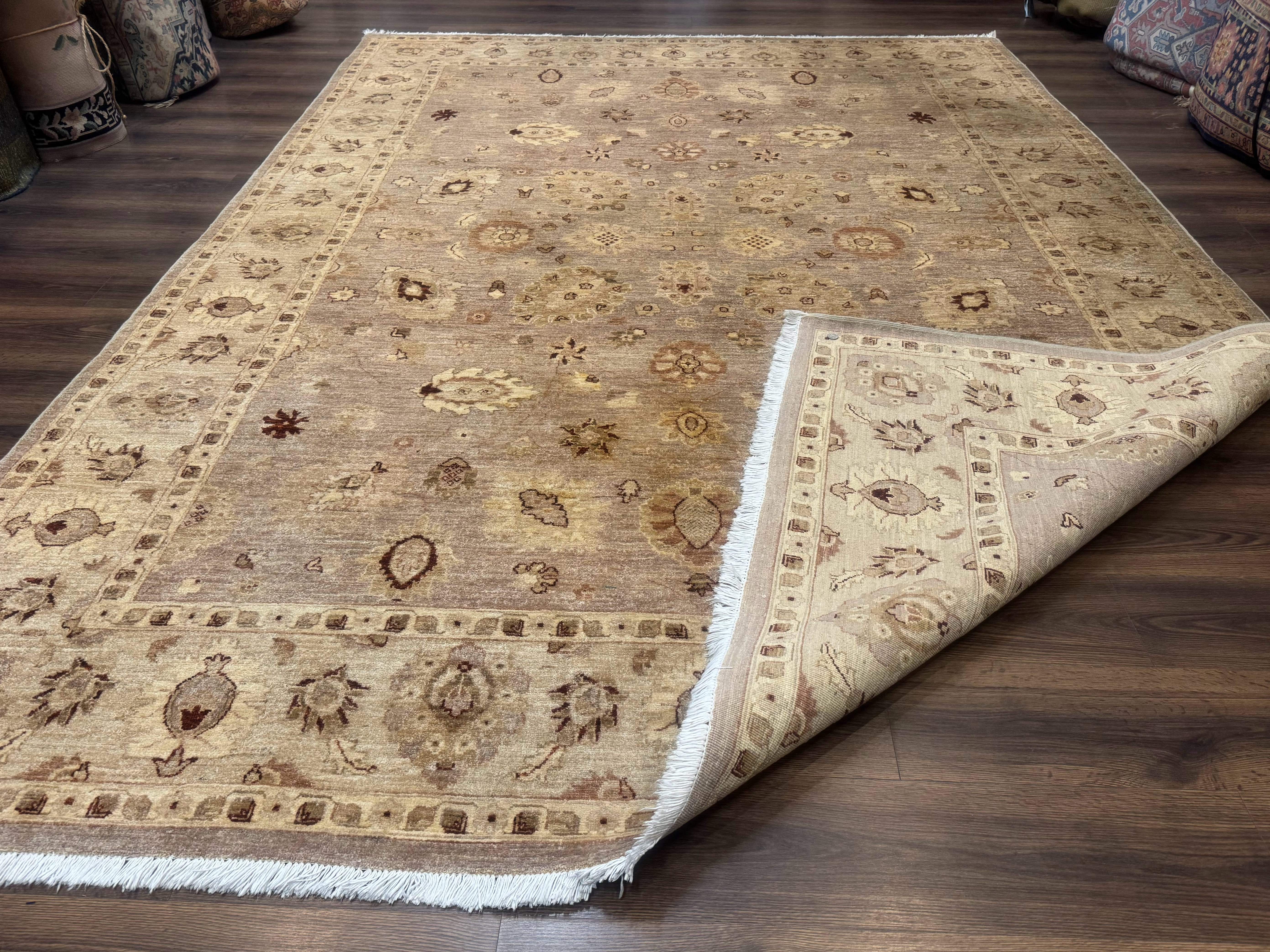 Pakistani Peshawar Rug 8x11, Indo Persian Mahal Carpet, Traditional Wool Oriental Rug - Image 11