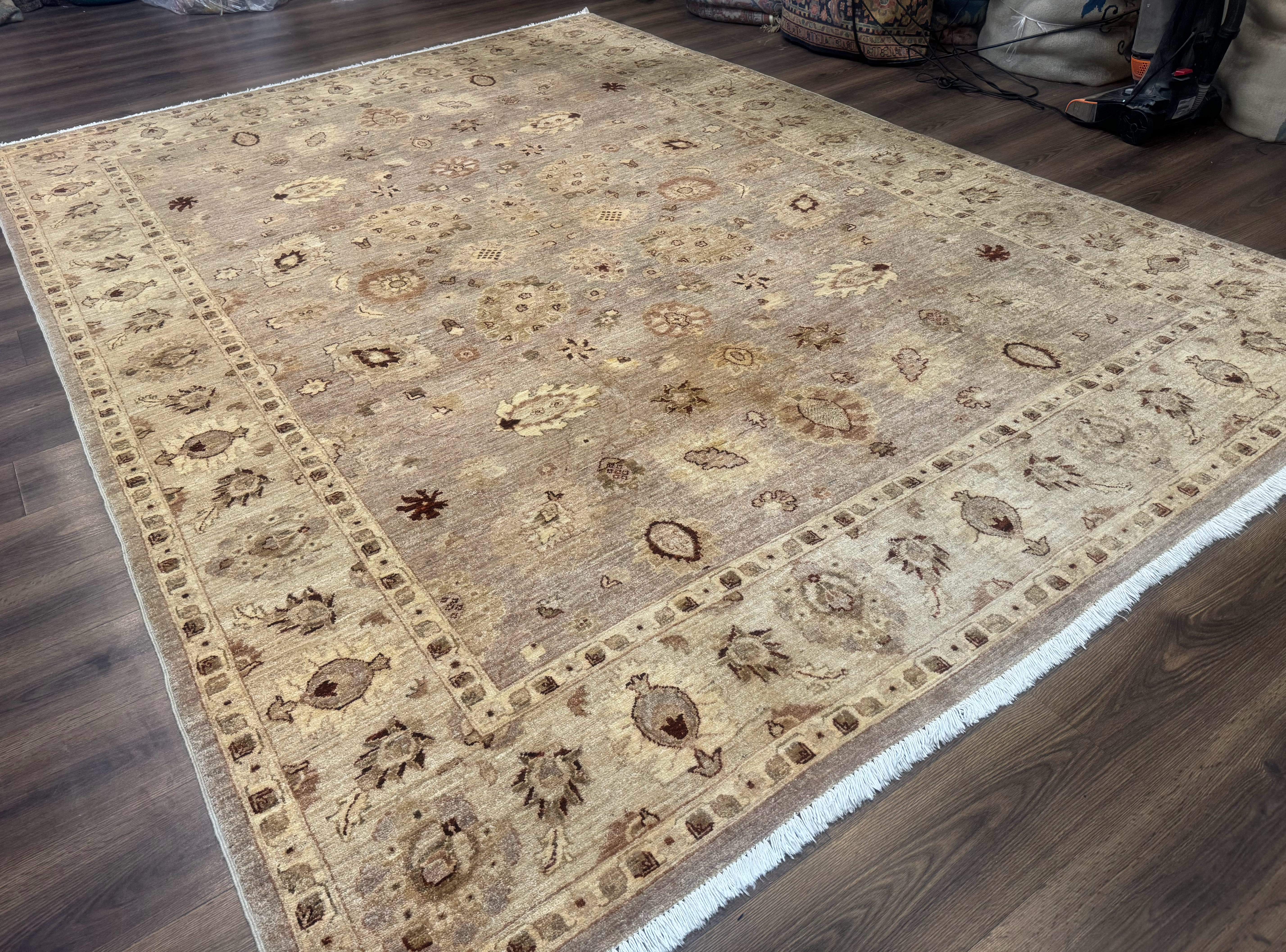 Pakistani Peshawar Rug 8x11, Indo Persian Mahal Carpet, Traditional Wool Oriental Rug - Image 12