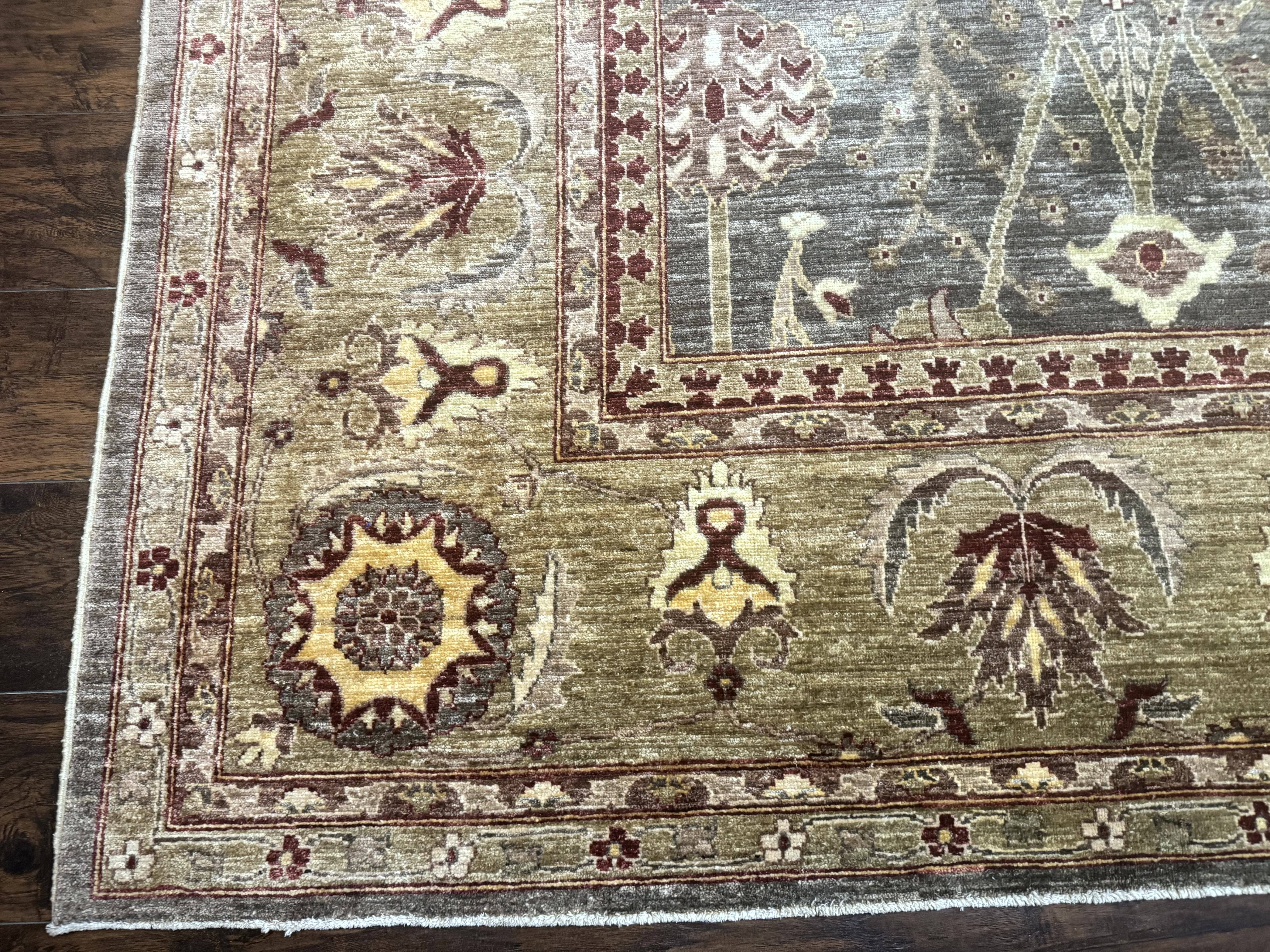 Pakistani Rug 10x14, Large Peshawar Chobi Carpet - Image 5