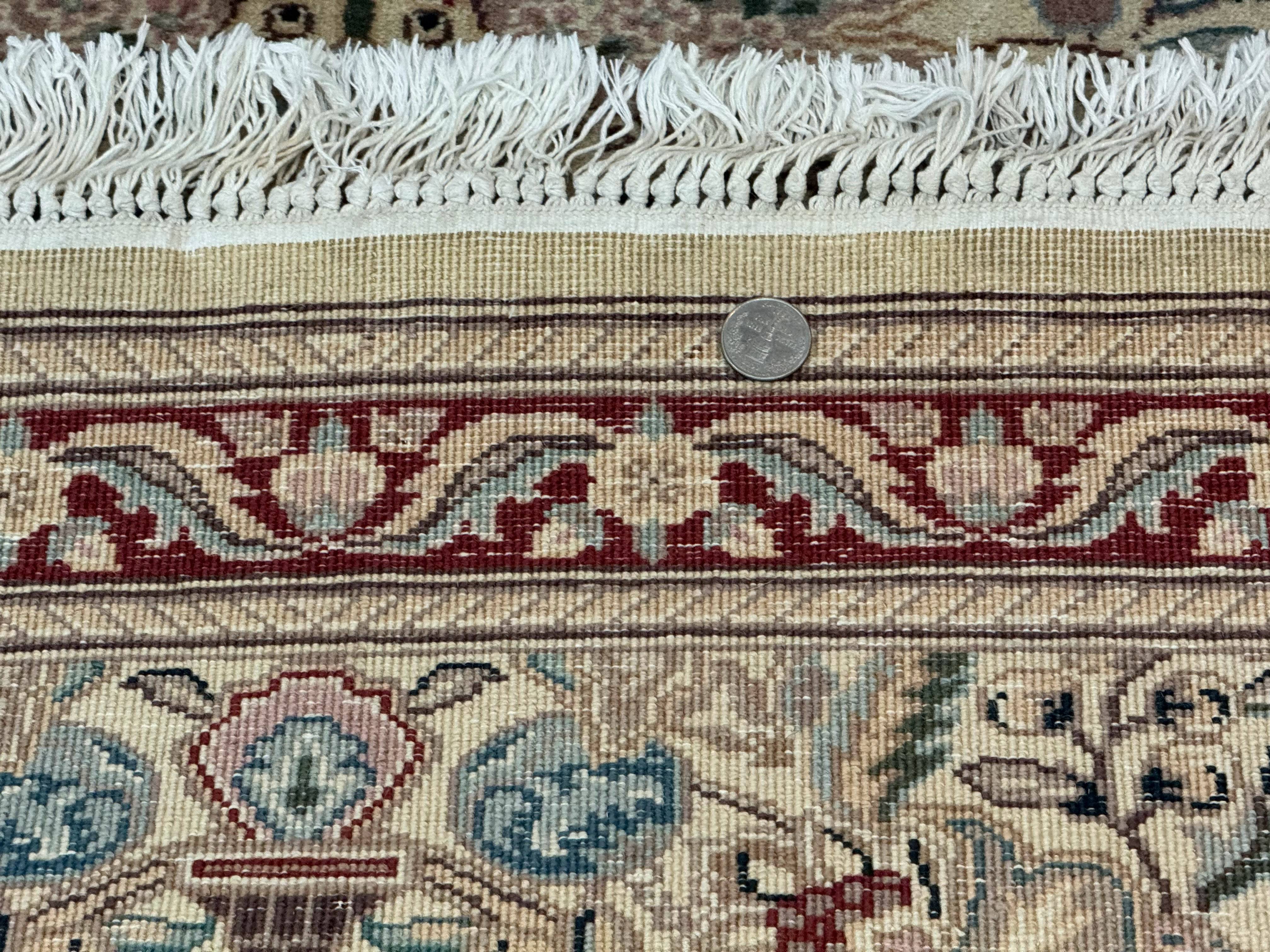 Pakistani Runner Rug 2.8 x 14, Pak Persian Hallway Rug, Cream Color - Image 10