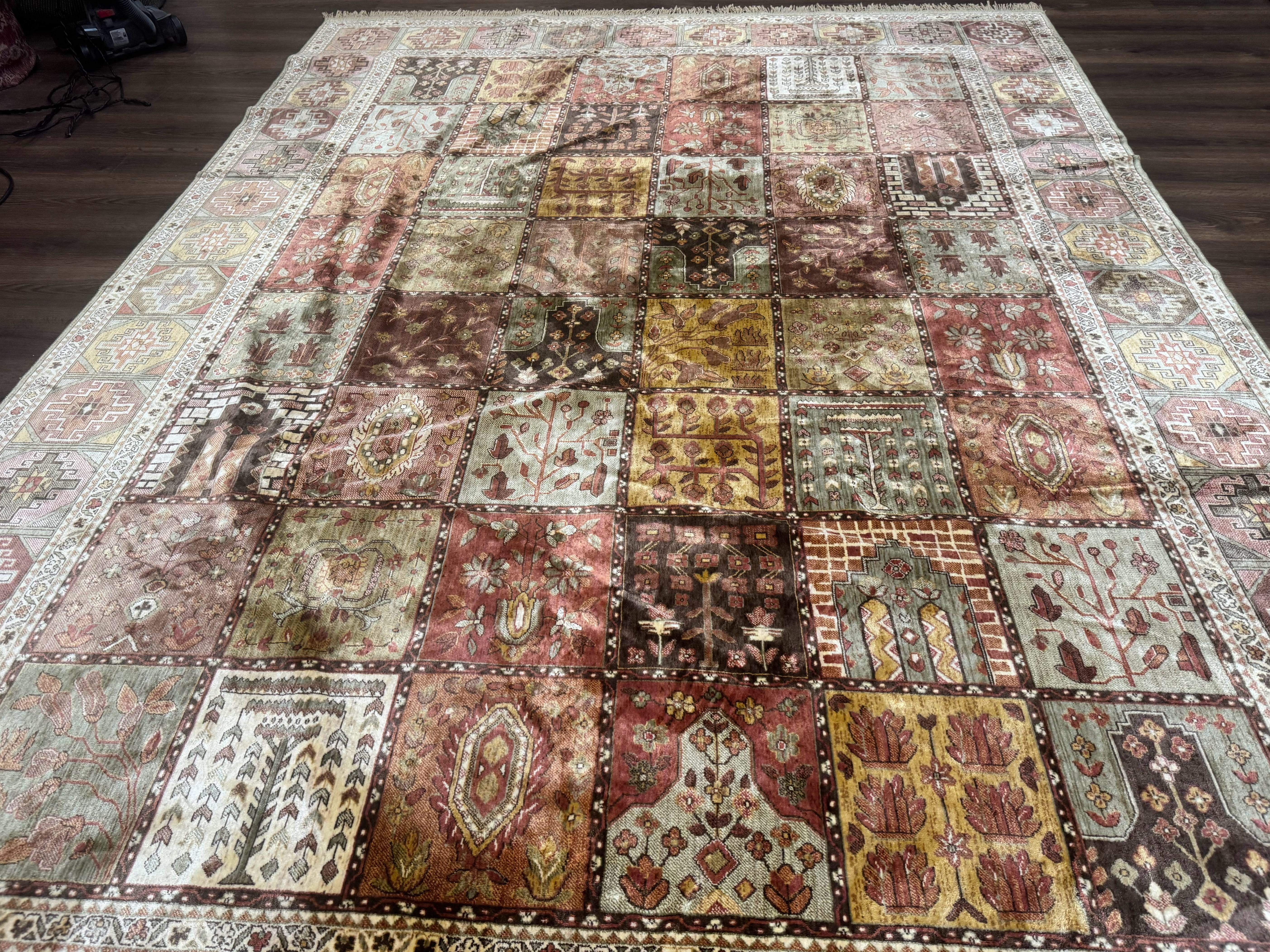 Panel Design Rug 8 x 10.6, Oriental Carpet, Belgium Power Loomed Rug - Image 12