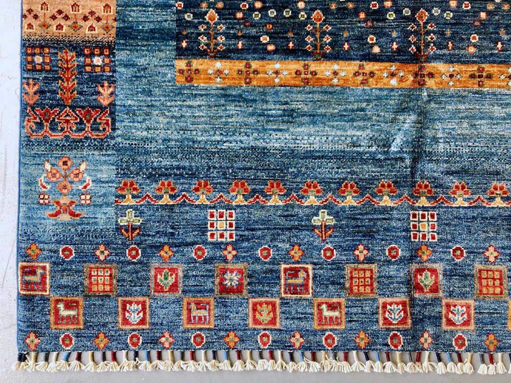 Pazyryk Gabbeh blue/mt 5x7 - Image 2