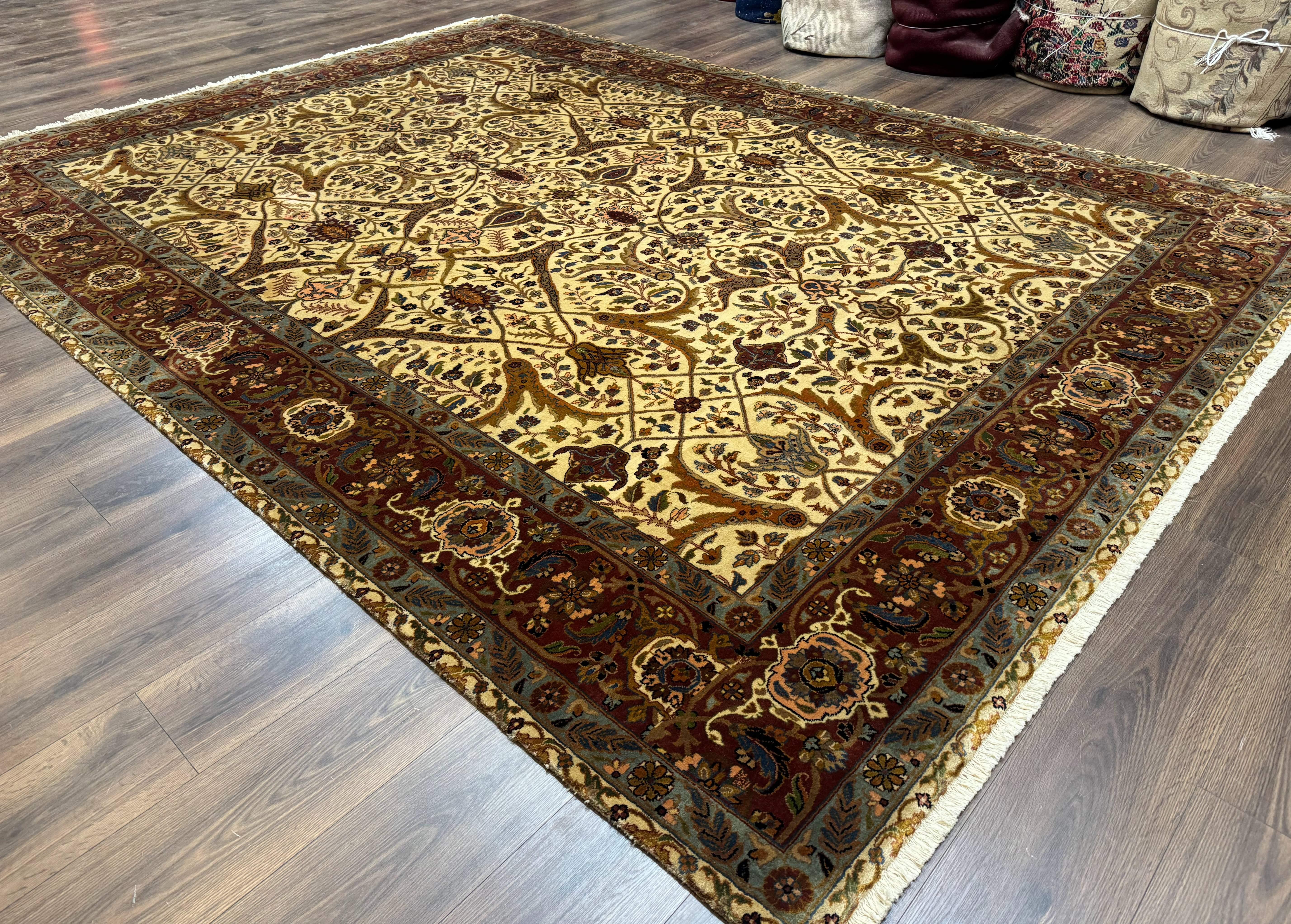 Persian Bidjar Rug 9x12 - Mustafi Allover Pattern - Traditional Carpet - Image 12