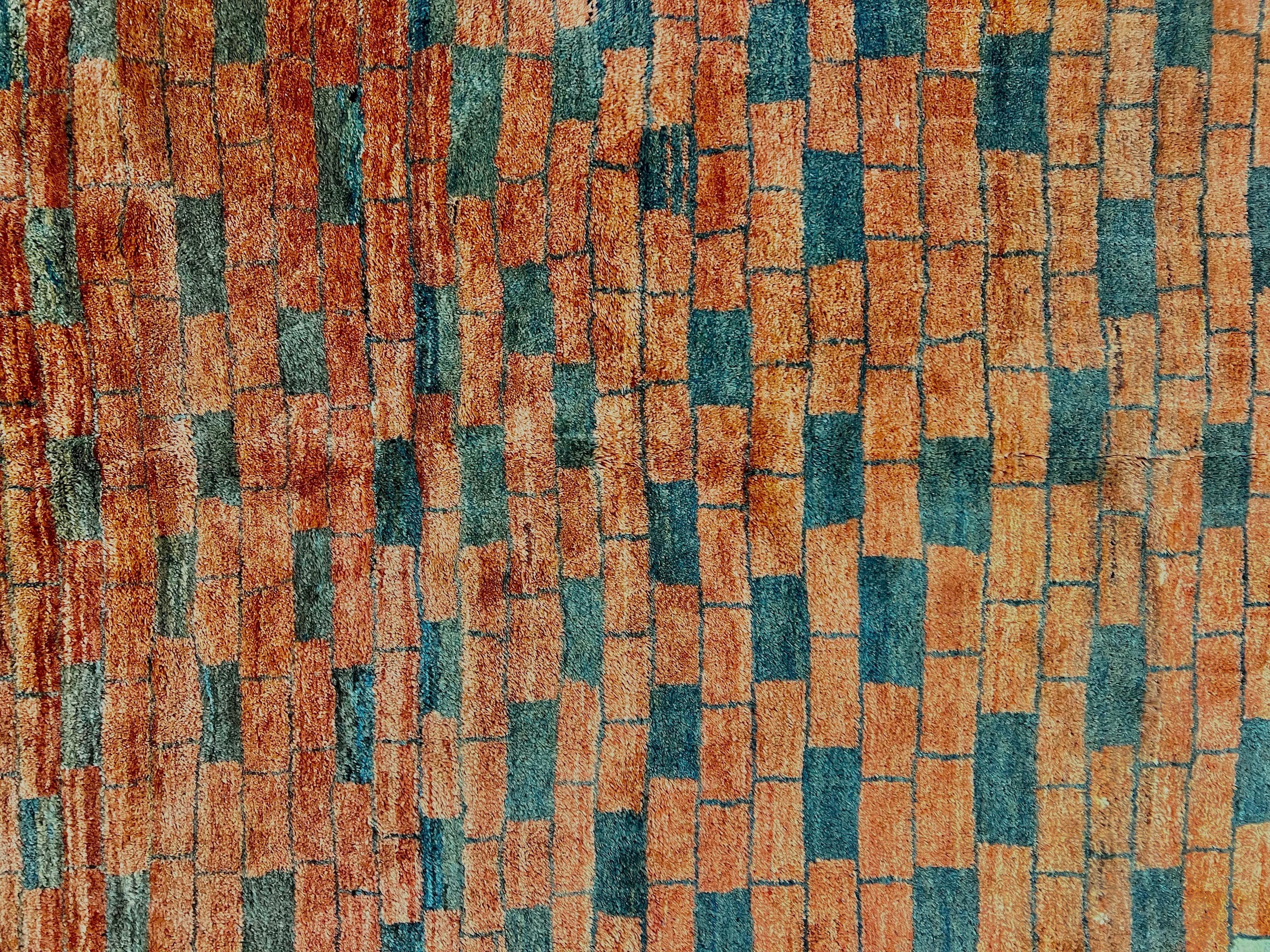 Persian Gabbeh Rug 6x8 ft, Wool Handmade Tribal Rug - Image 4