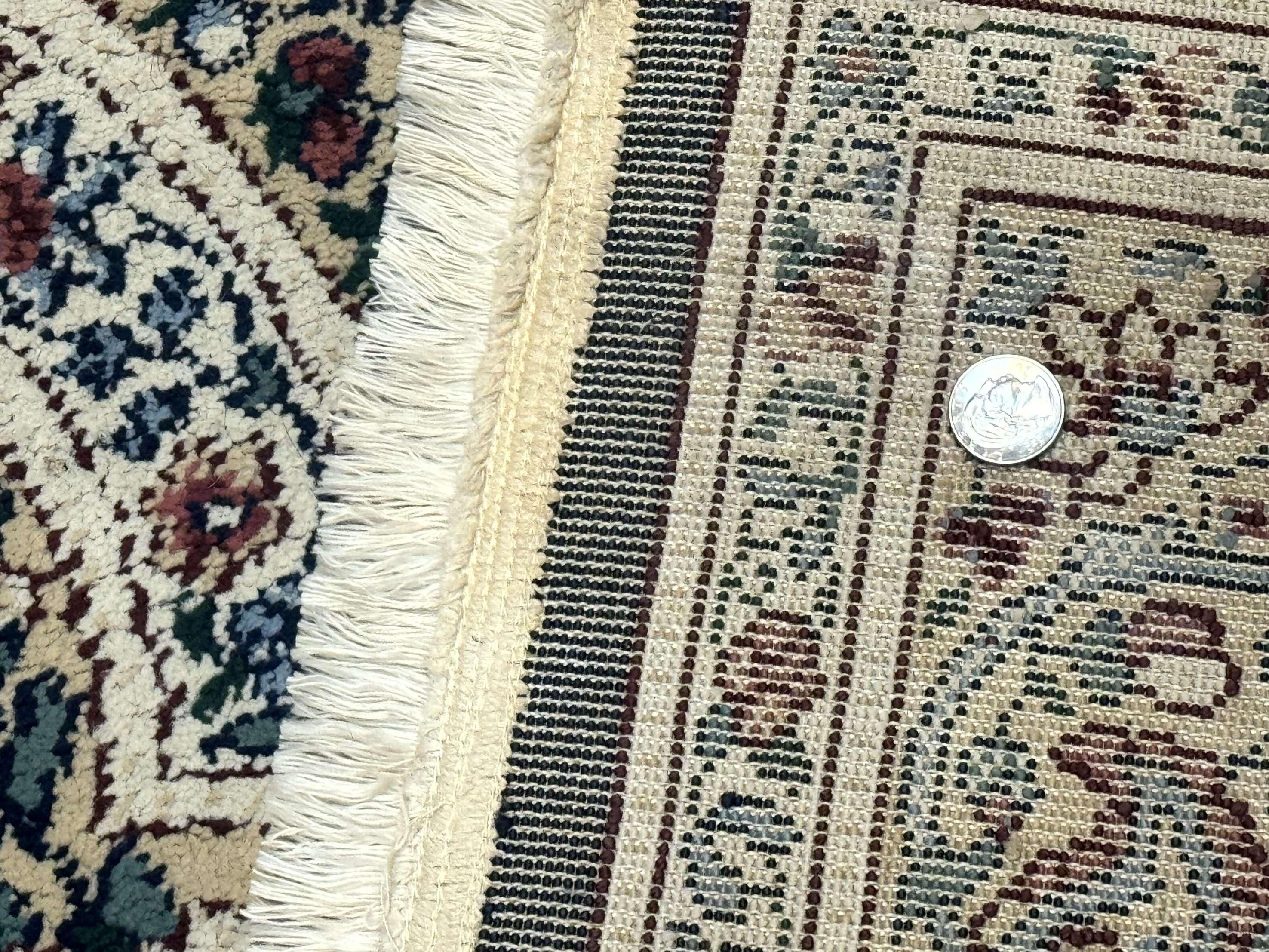 Persian Rug 8x11, Belgium Power Loomed Rug, Kirman Lavar Floral Design, Vintage Rug - Image 10